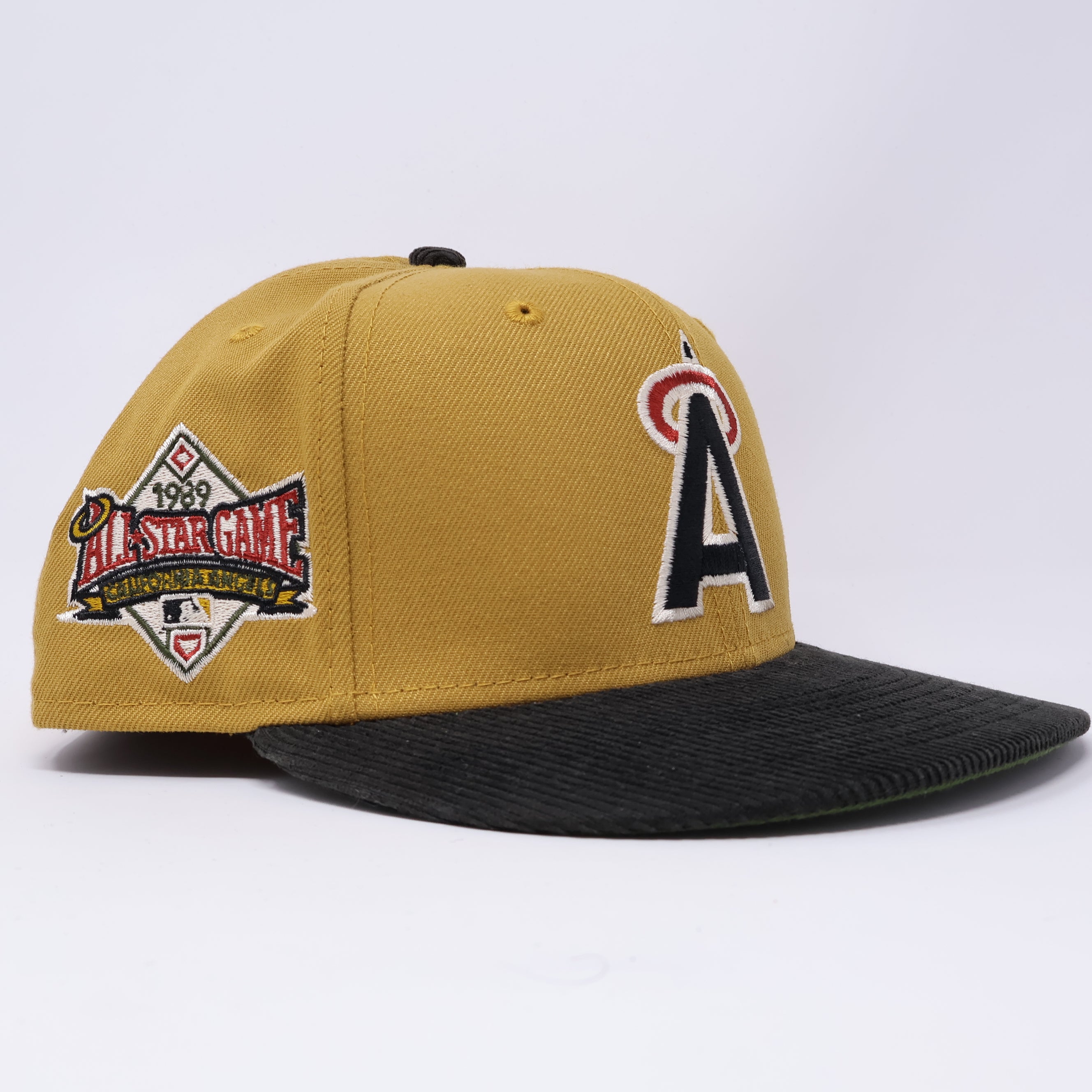 USED 5/8 Brown California Angels 1989 All Star Game 59fifty New Era Fitted Hat Cap