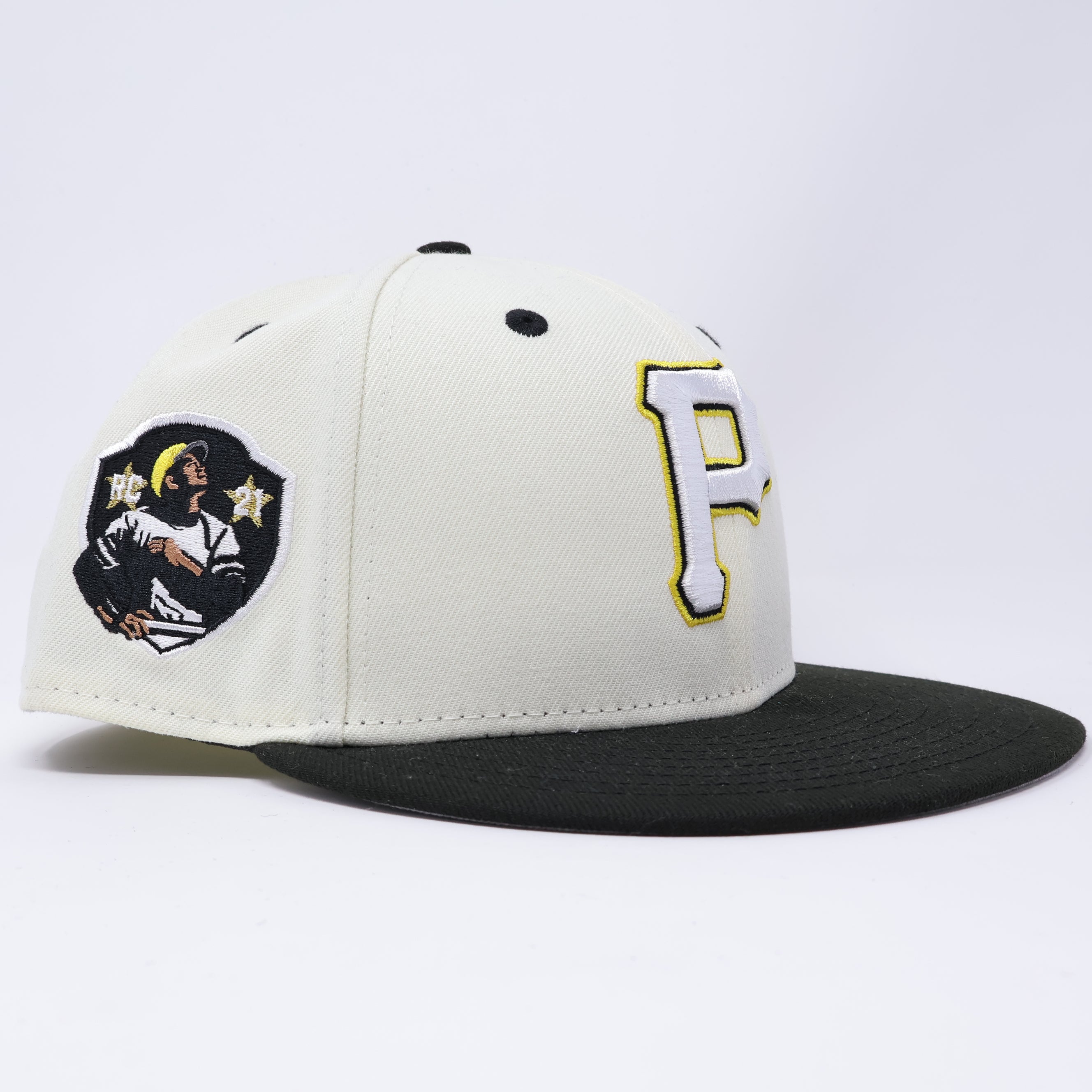 USED 5/8 Chrome Pittsburg Pirates Roberto Clemente 59fifty New Era Fitted Hat Cap