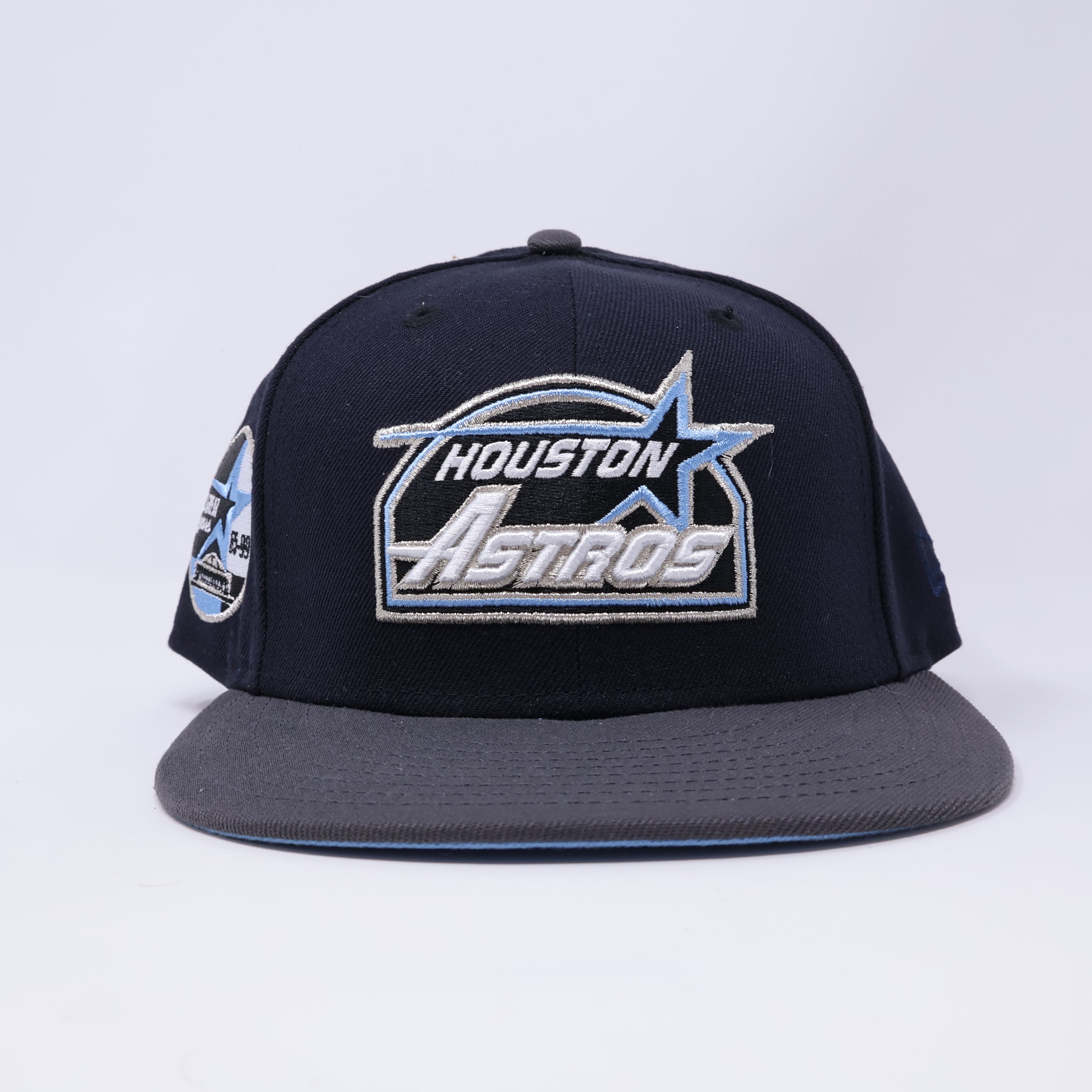 USED 1/2 Navy Houston Astros 35 Great Years 59fifty New Era Fitted Hat Cap