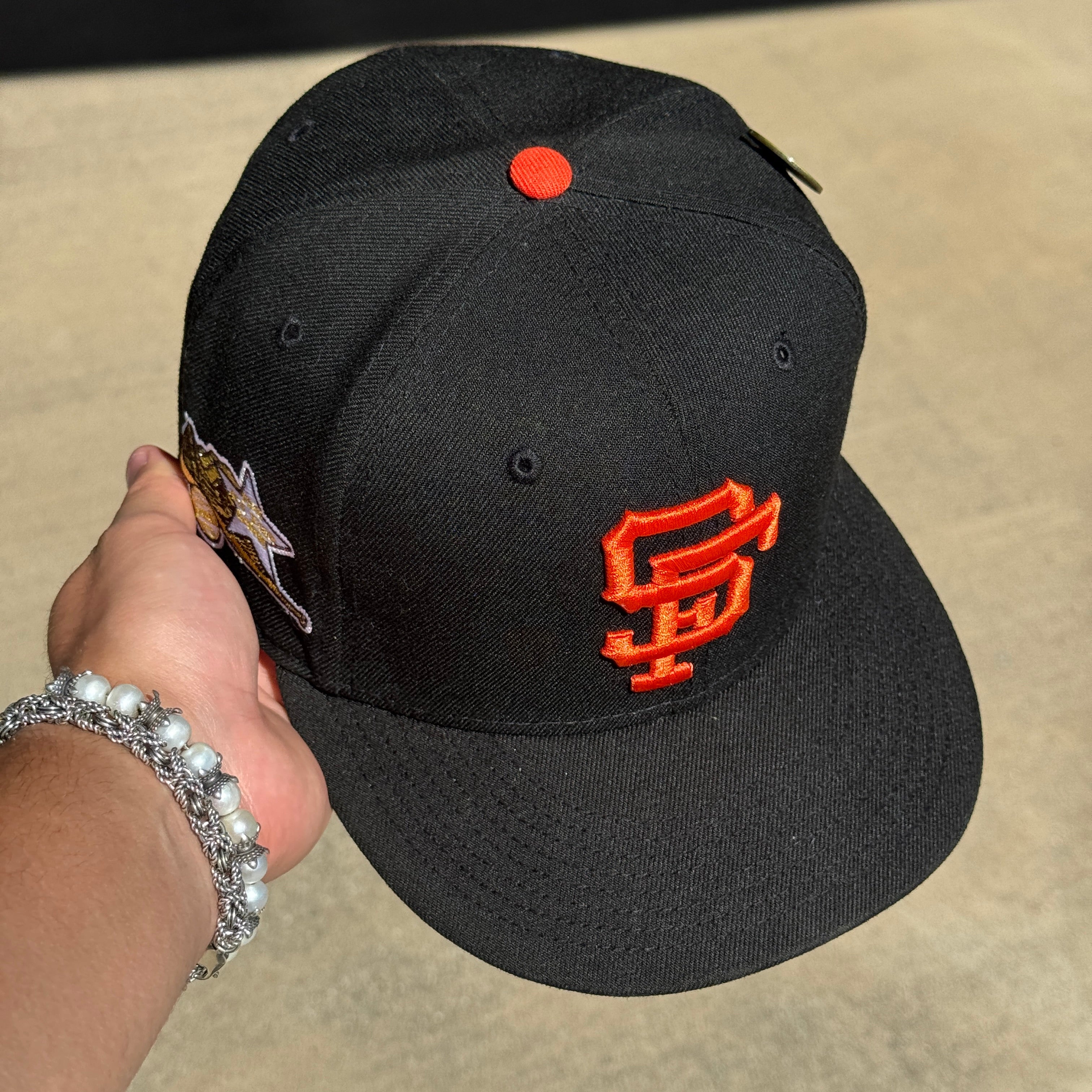 USED 1/2 Black San Francisco Giants 1961 All Star Game 59fifty New Era Fitted Hat Cap