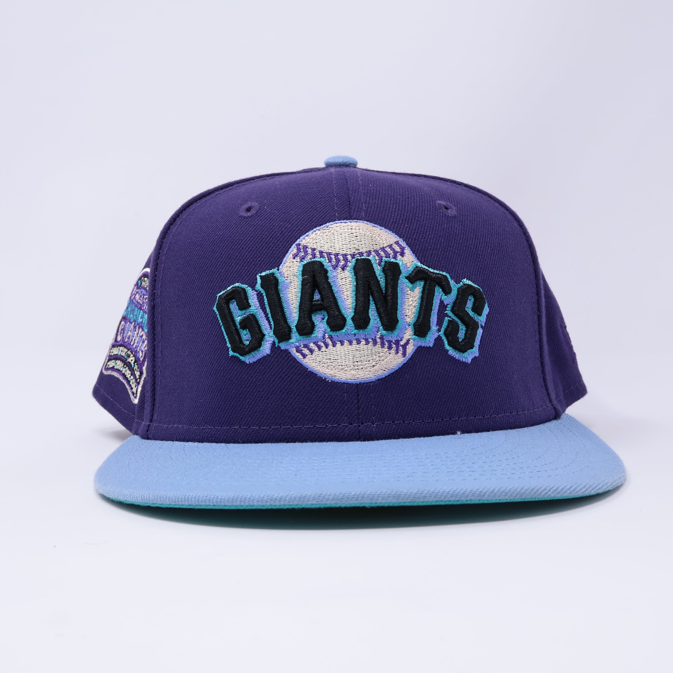 USED 1/2 Purple San Francisco Giants World Series Champions 59fifty New Era Fitted Hat Cap
