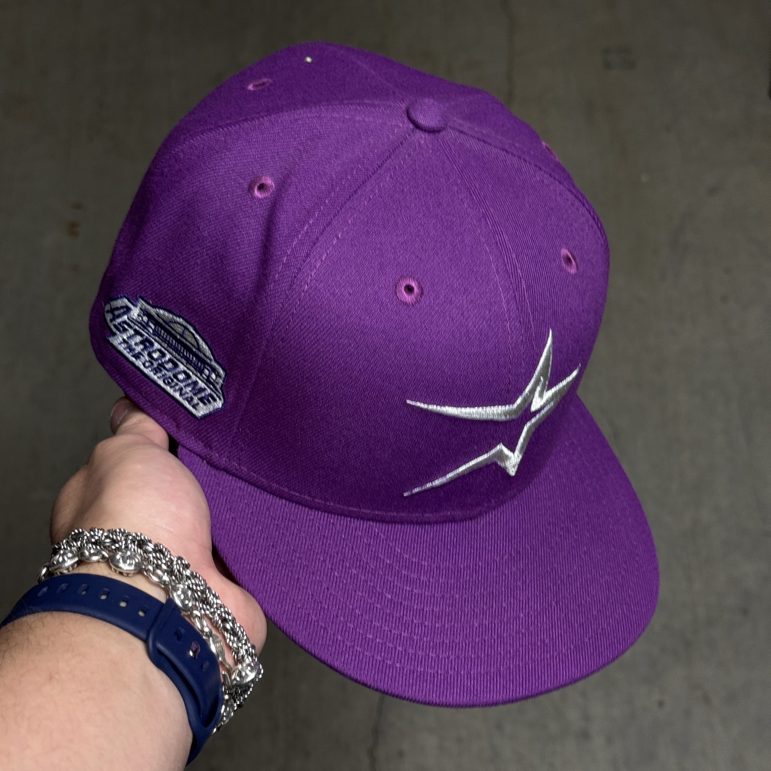 USED 1/2 Purple Houston Astros The Astrodome 59fifty New Era Fitted Hat Cap
