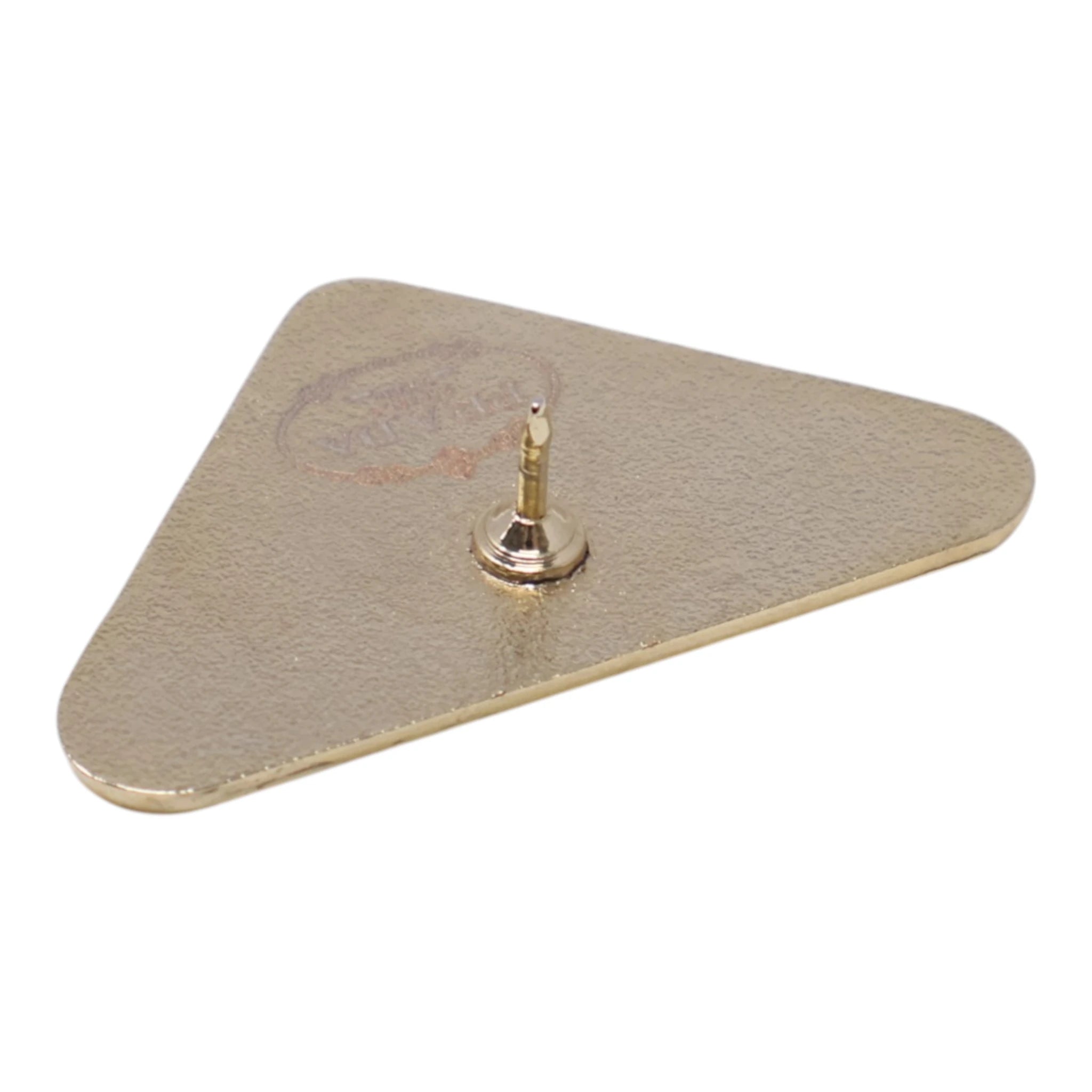 Brown Leather Pattern/Monogram Designer Inspired Graphic Pin