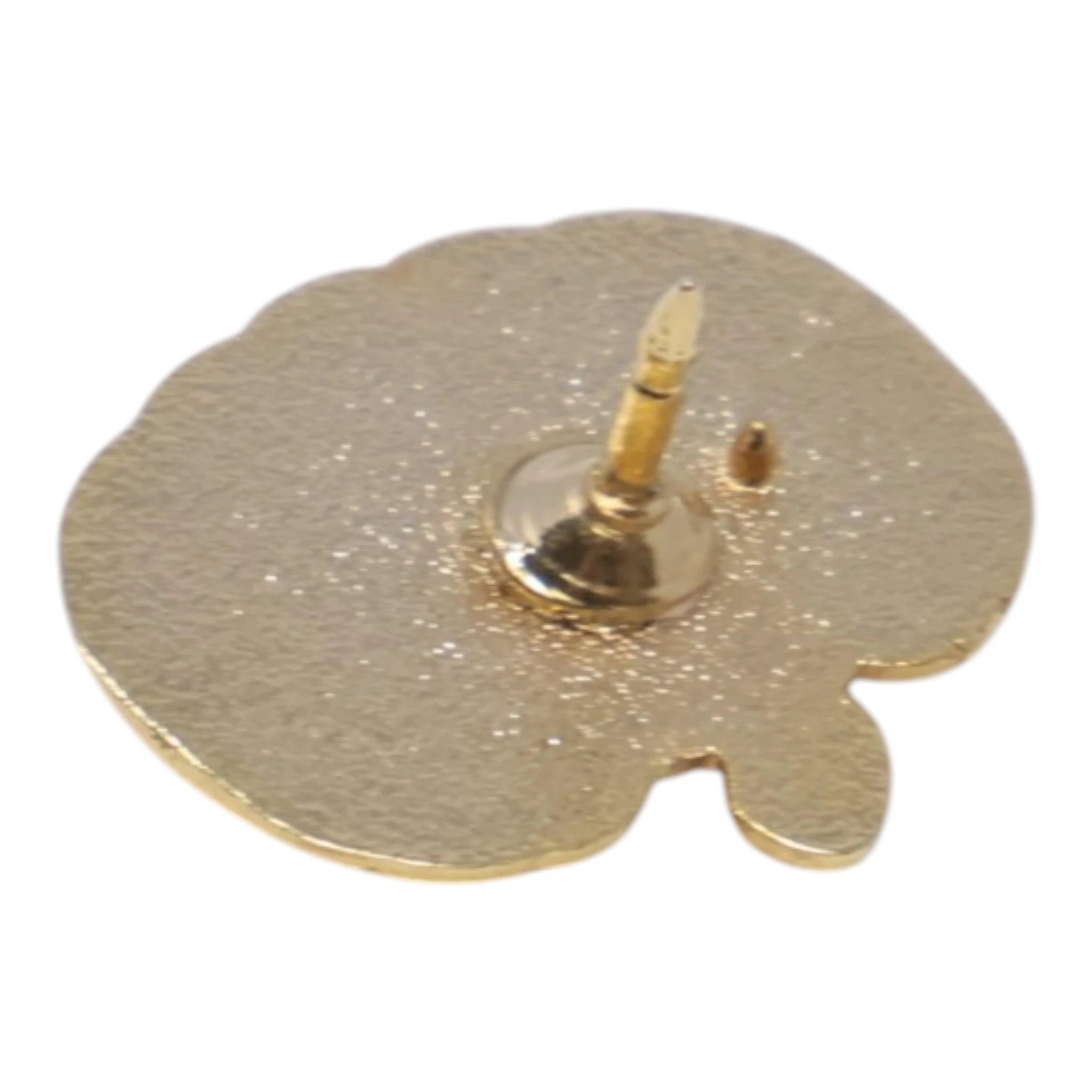 Gold Pumpkin Halloween Graphic Pin