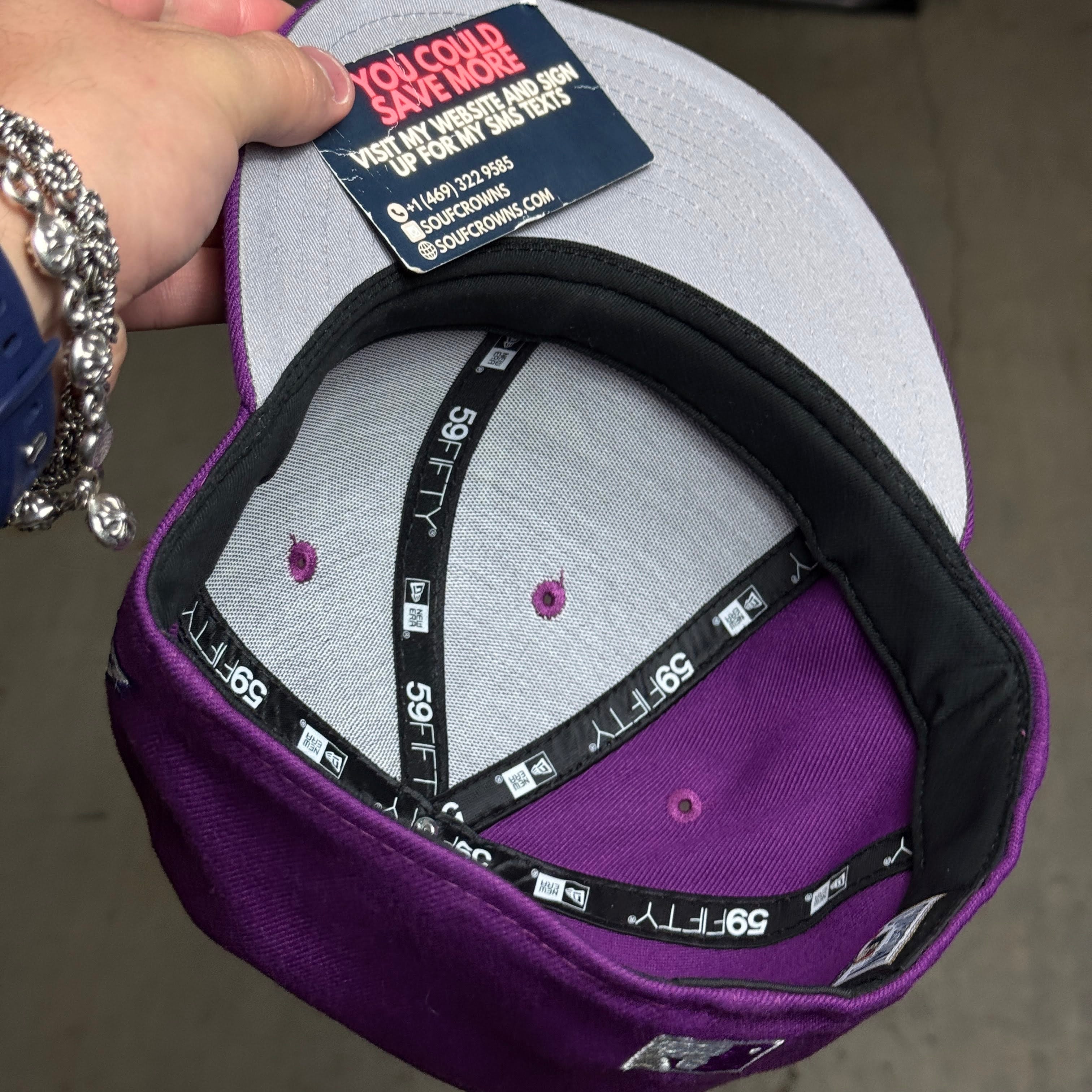 USED 1/2 Purple Houston Astros The Astrodome 59fifty New Era Fitted Hat Cap