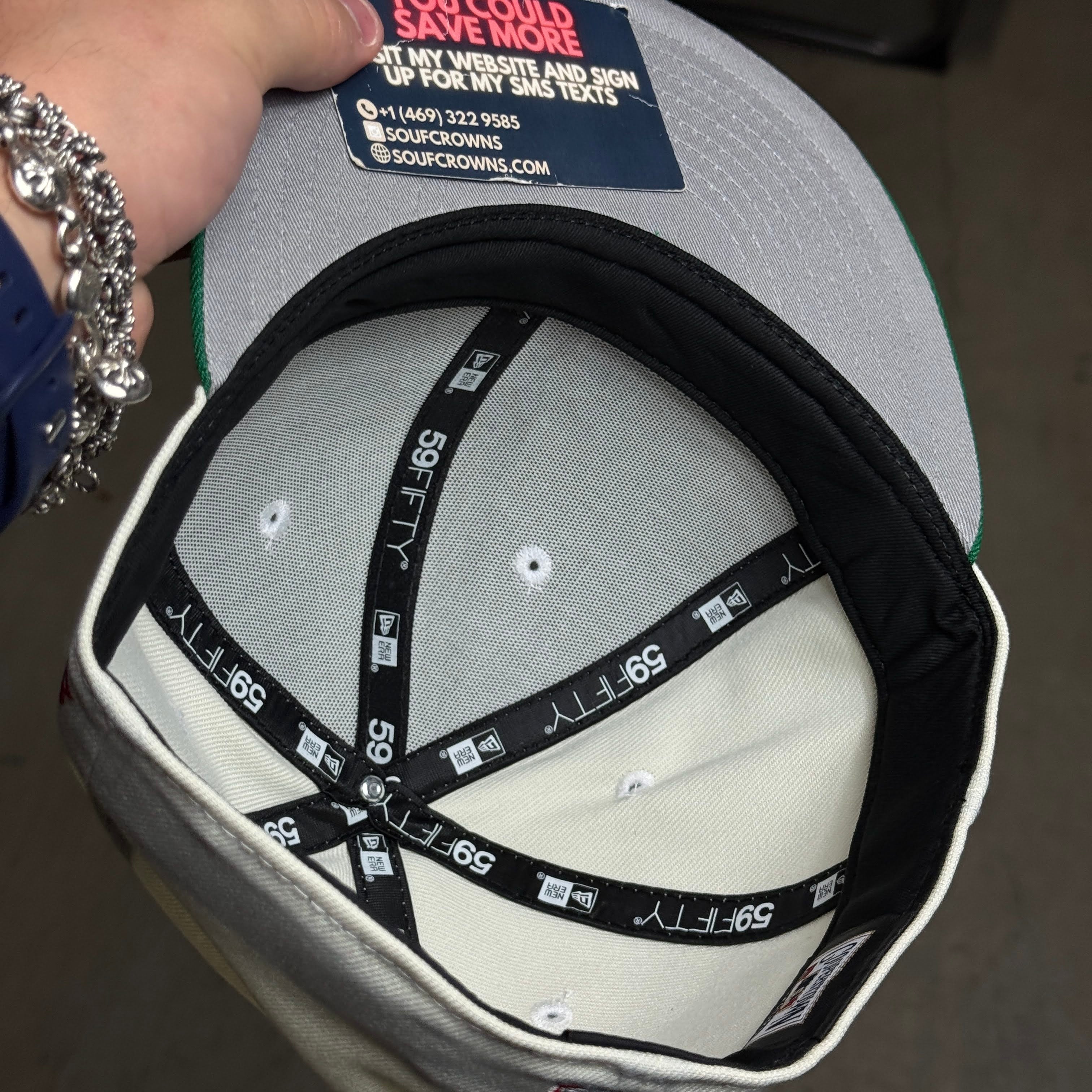 USED 3/8 Chrome Houston Astros The Astrodome 59fifty New Era Fitted Hat Cap