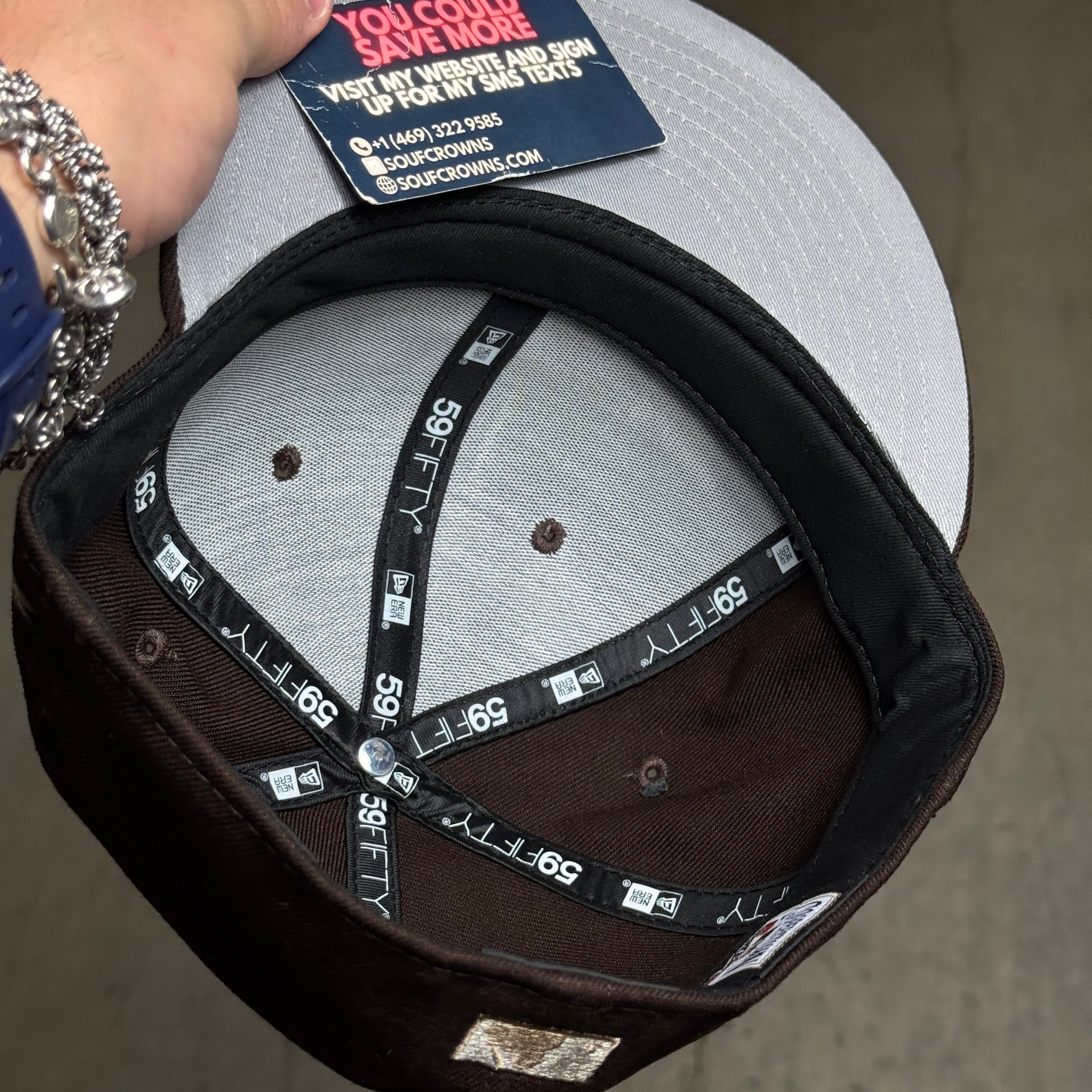 USED 3/8 Brown Houston Astros The Astrodome 59fifty New Era Fitted Hat Cap