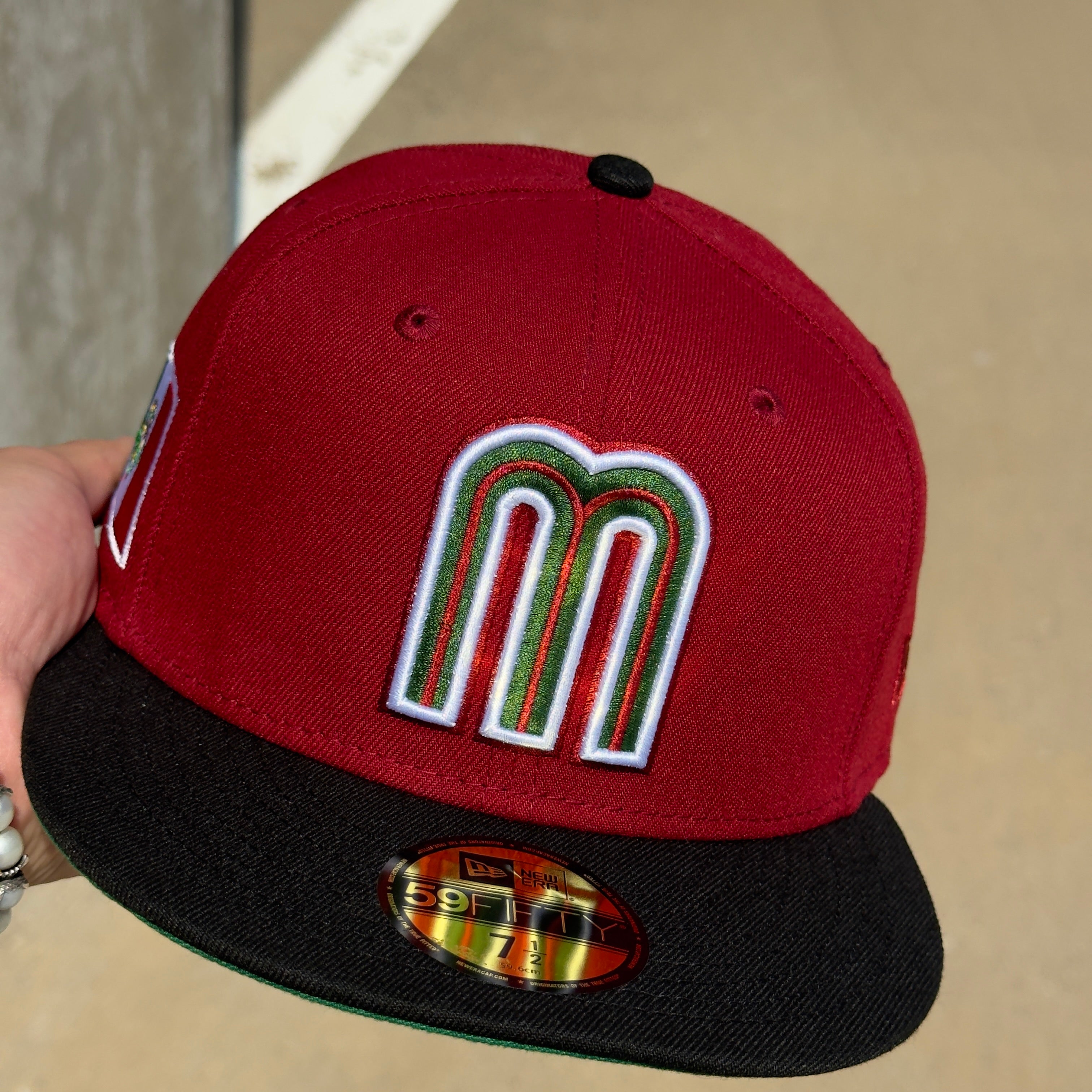 NEW 1/2 Brick Red Mexican National Baseball WBC 59FIFTY New Era Fitted Hat
