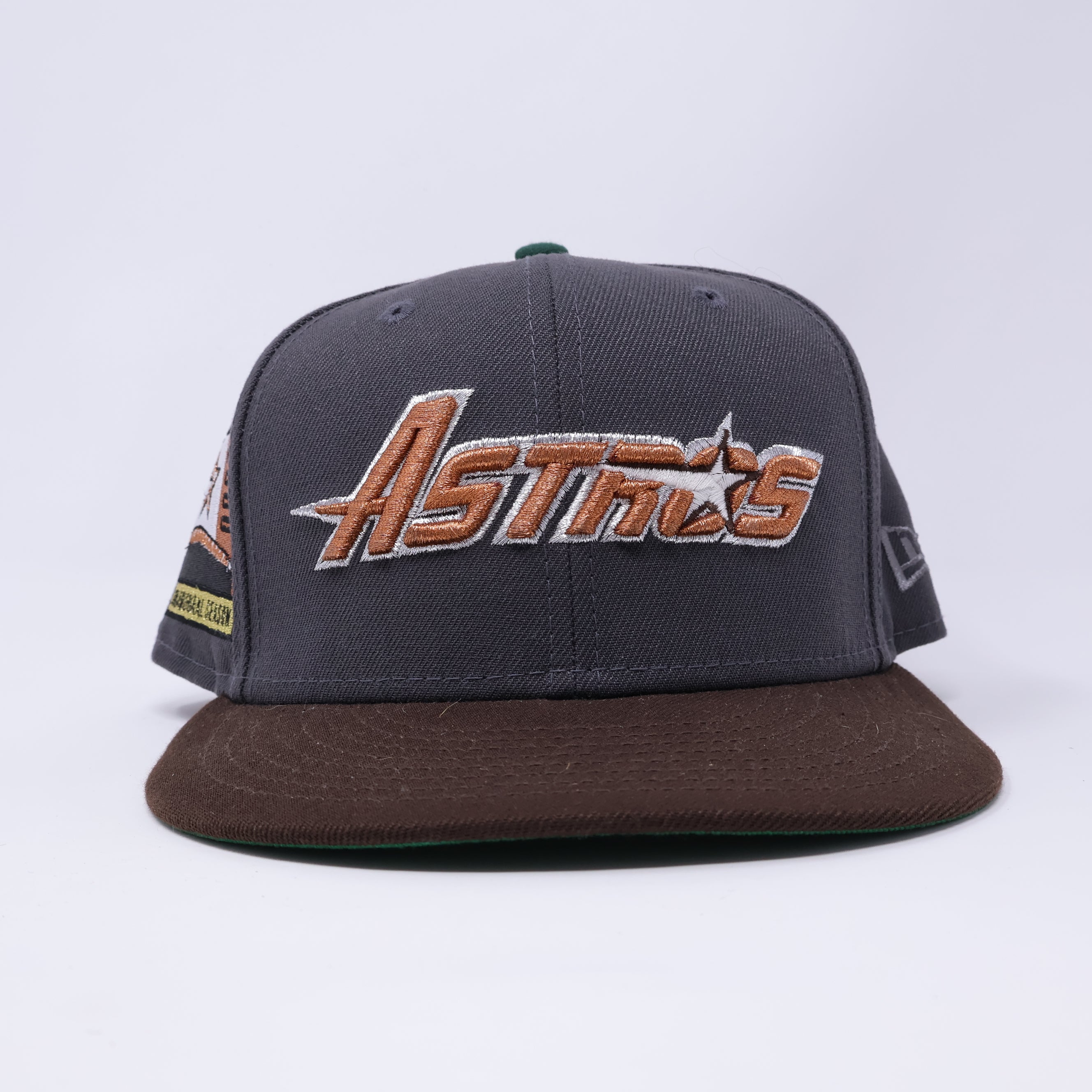 USED 1/2 Gray Houston Astros 2000 Inaugural Season 59fifty New Era Fitted Hat Cap