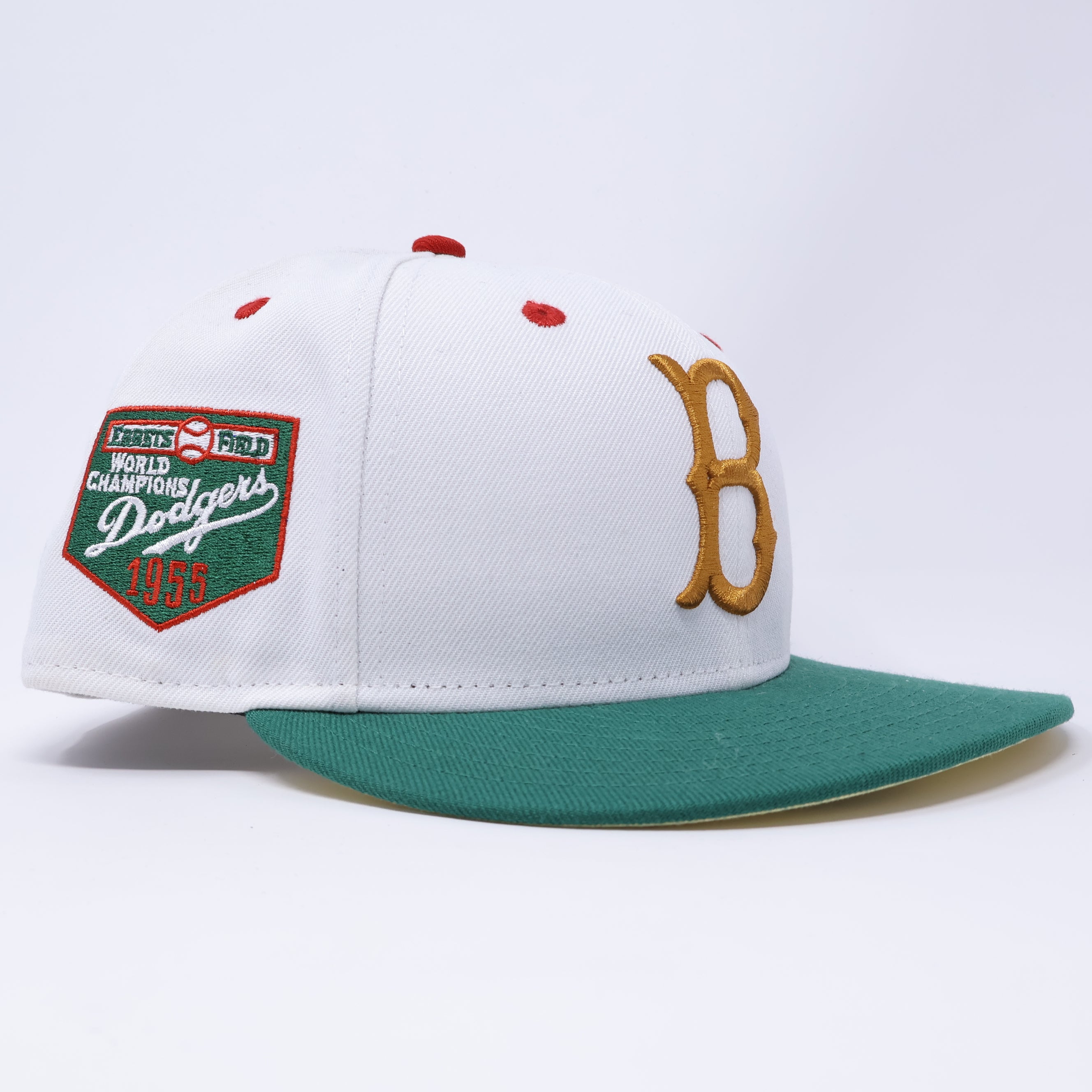 USED 1/2 Chrome Brooklyn Dodgers Ebbets Field 59fifty New Era Fitted Hat Cap