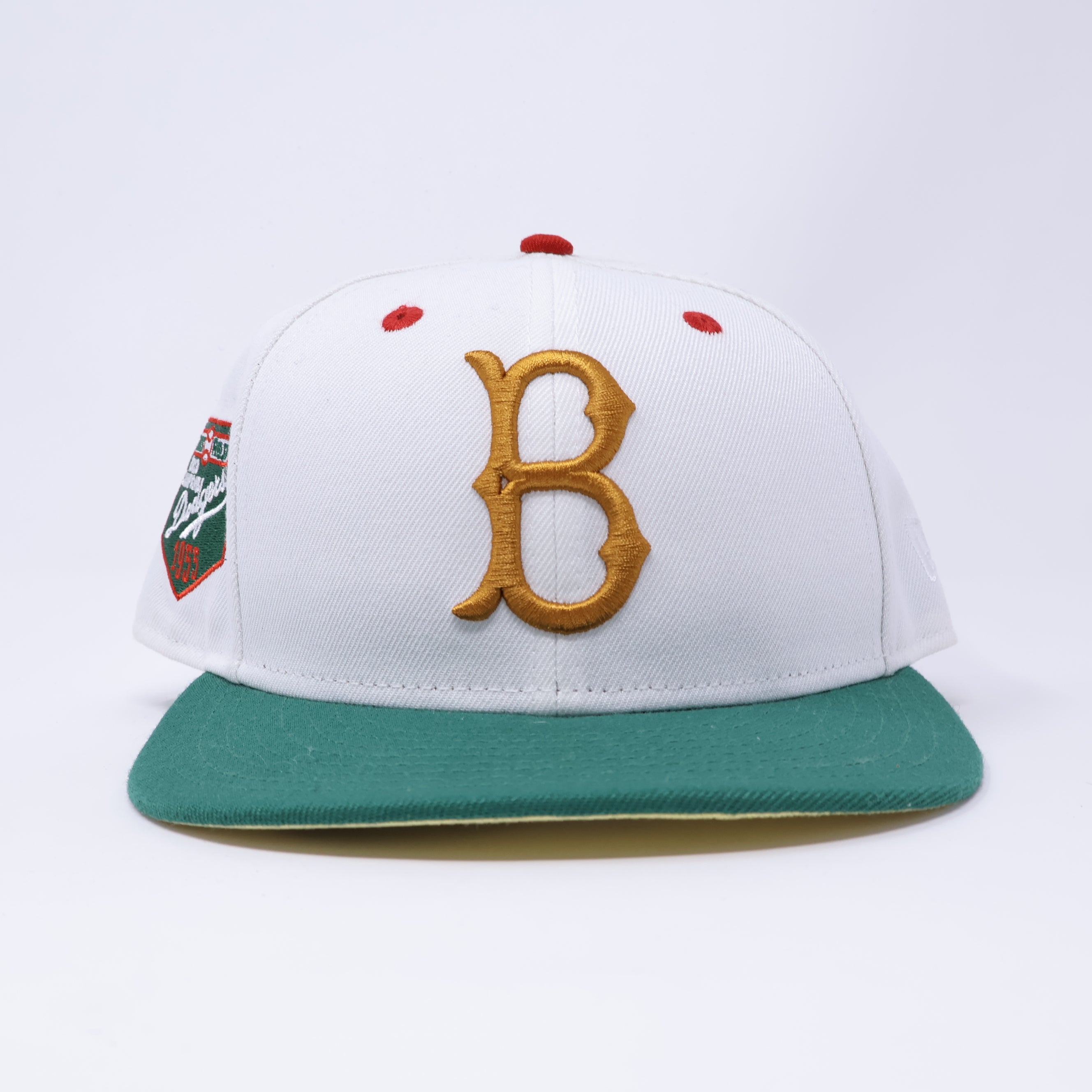 USED 1/2 Chrome Brooklyn Dodgers Ebbets Field 59fifty New Era Fitted Hat Cap