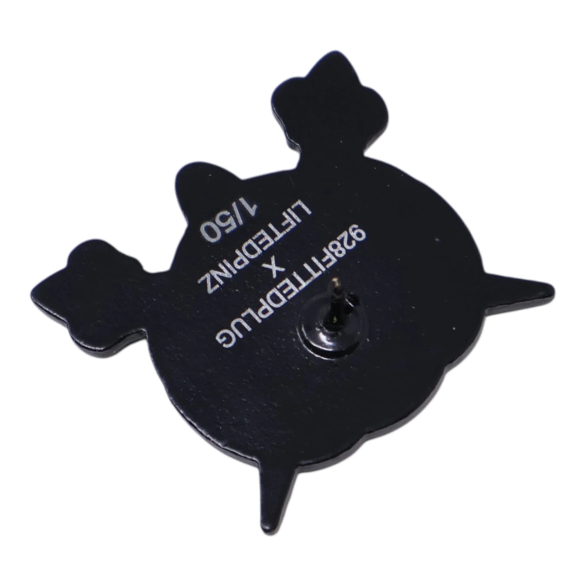 Red Helmet Cat Graphic Pin