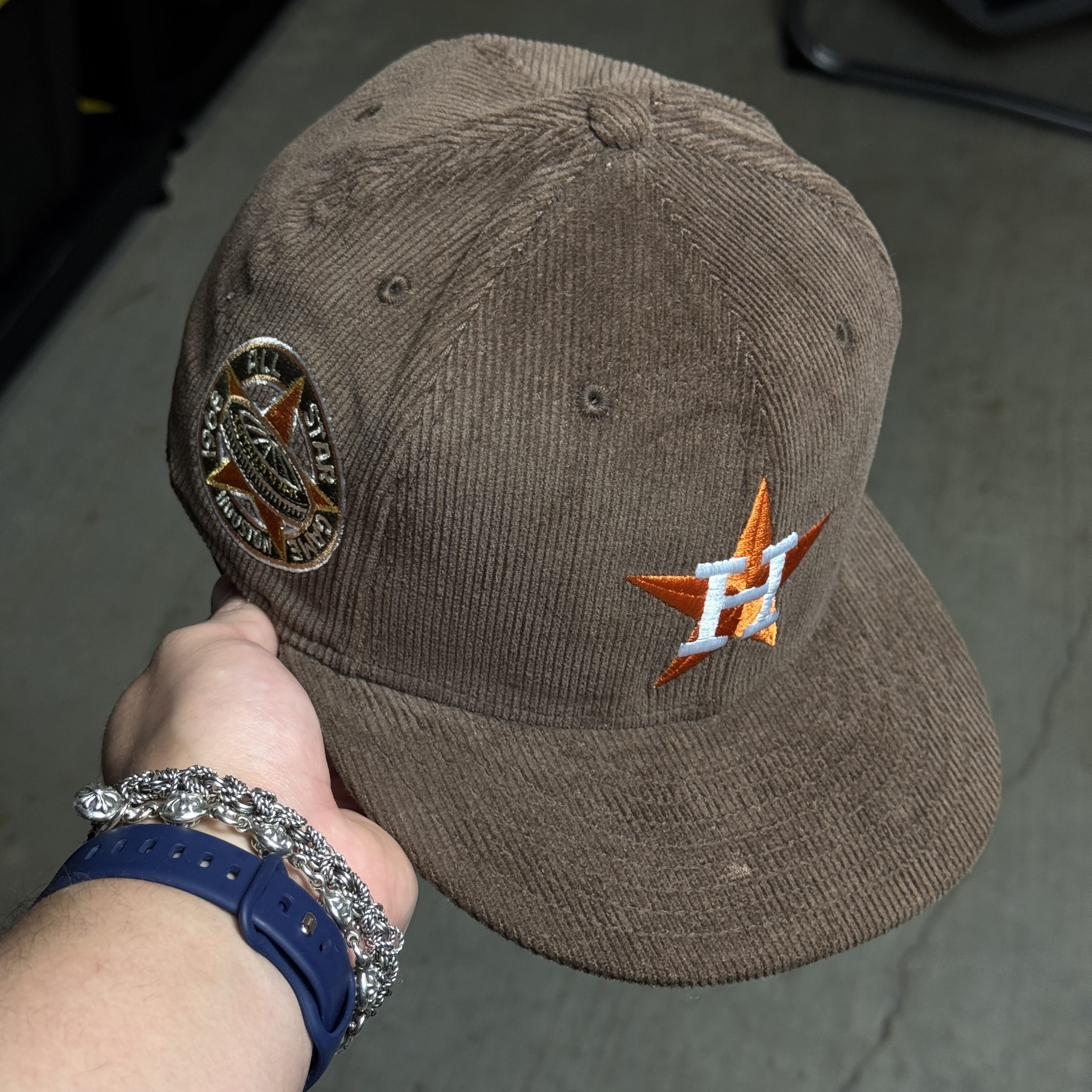 USED 3/8 Brown Houston Astros 1968 All Star Game 59fifty New Era Fitted Hat Cap