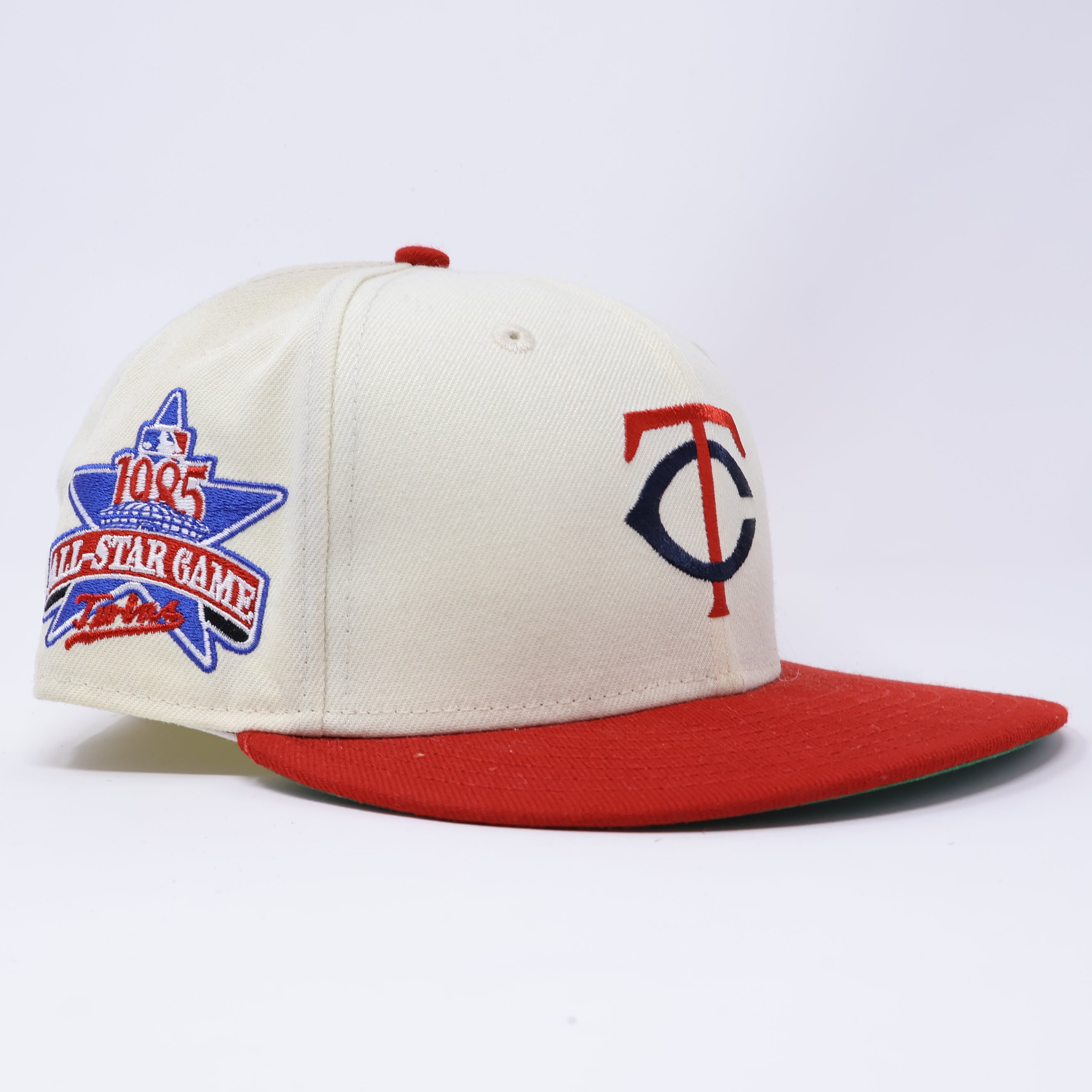 USED 1/2 Chrome Minnesota Twins 1985 All Star Game 59fifty New Era Fitted Hat Cap