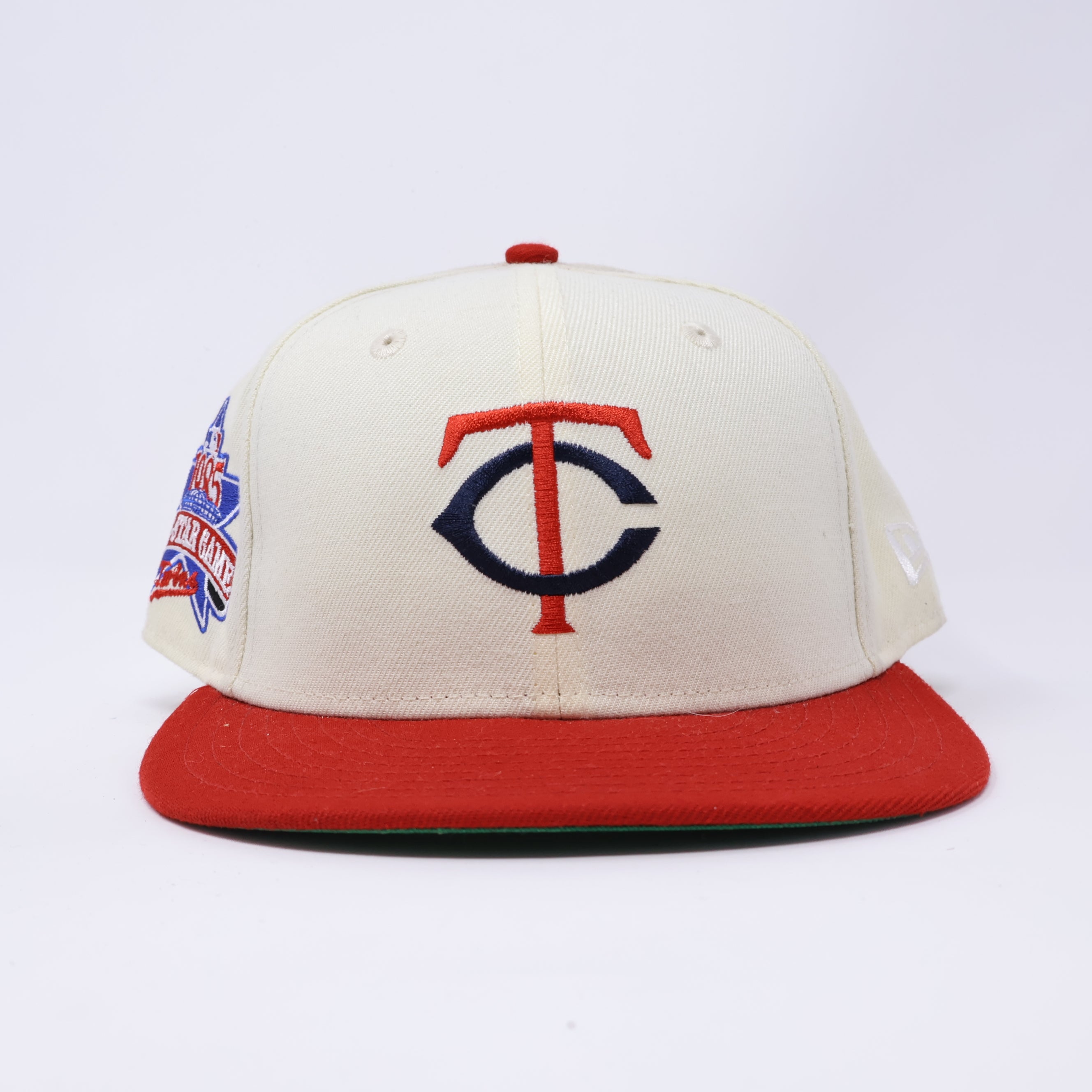 USED 1/2 Chrome Minnesota Twins 1985 All Star Game 59fifty New Era Fitted Hat Cap
