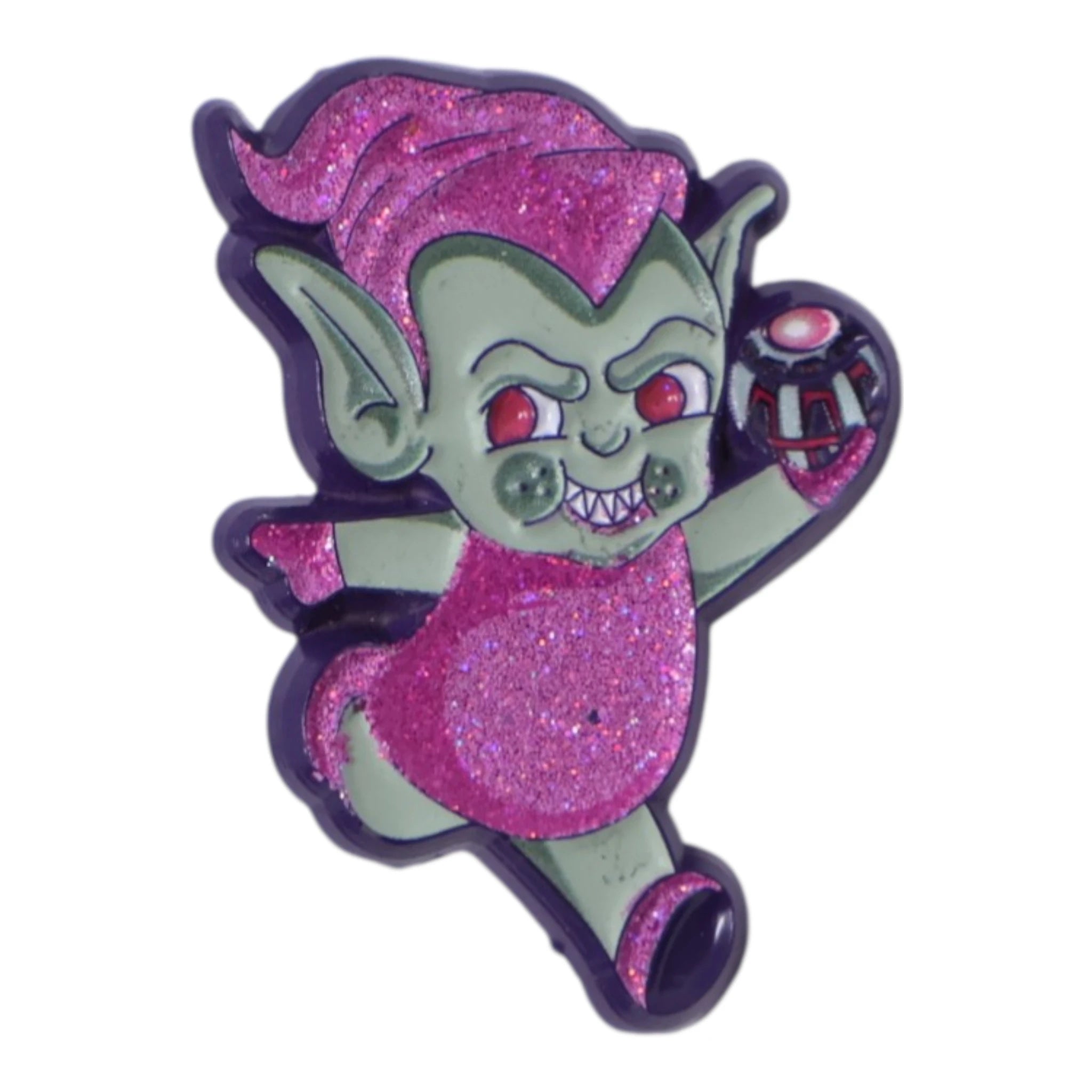 Purple Goblin Graphic Pin