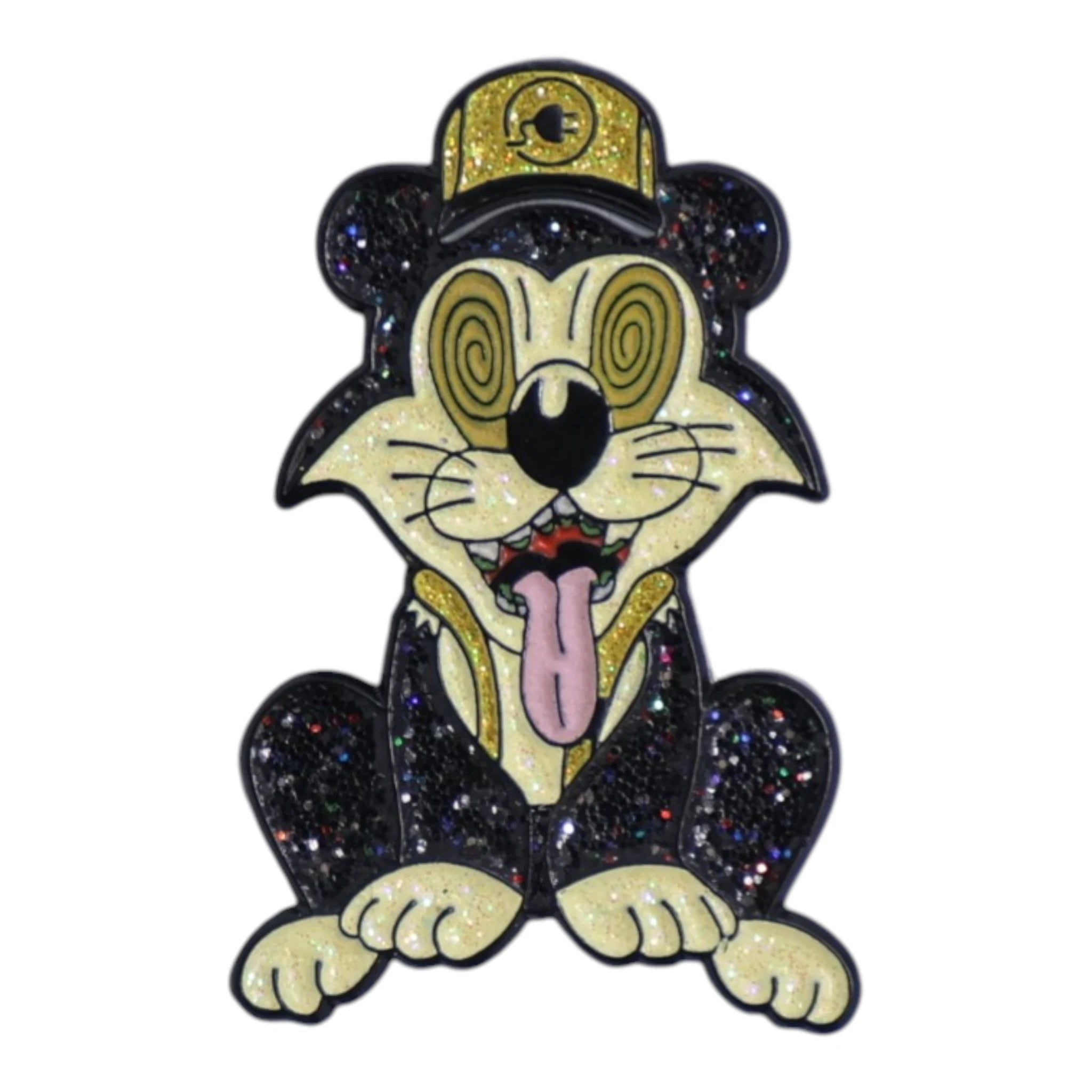 Psyco Cat Black (Gold Cap) Graphic Pin