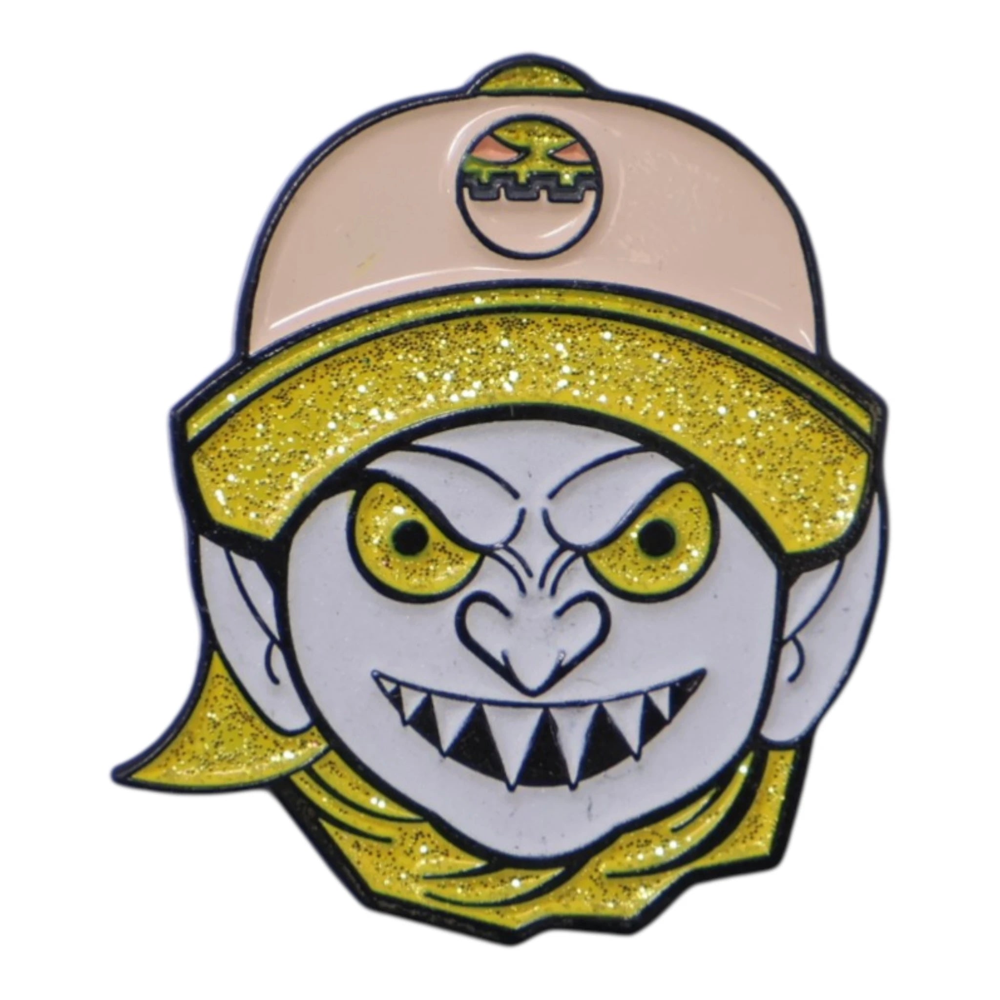 Goblin Character Yellow Graphic Pin