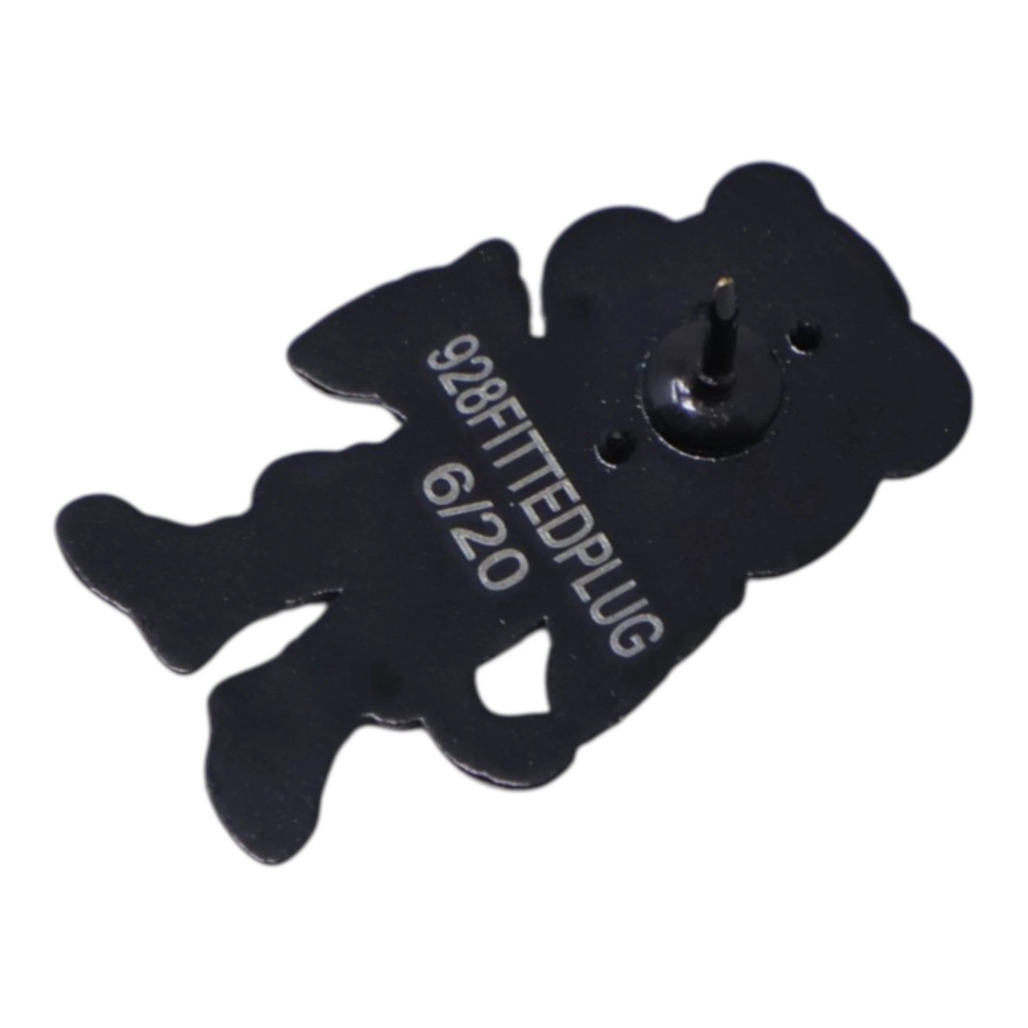 Cat Plug Black Shirt Graphic Pin