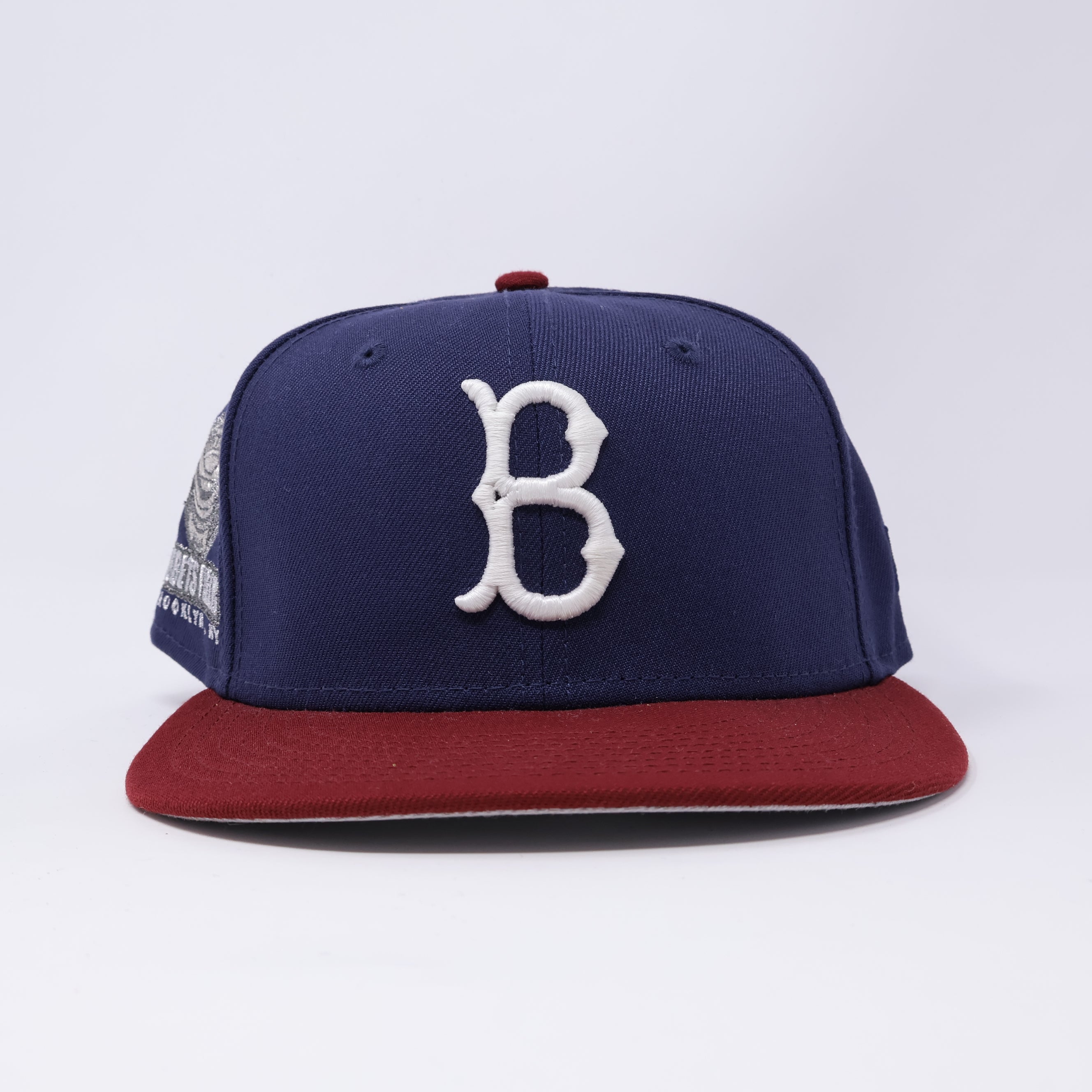 USED 1/4 Navy Brooklyn Dodgers Ebbets Field 59fifty New Era Fitted Hat Cap
