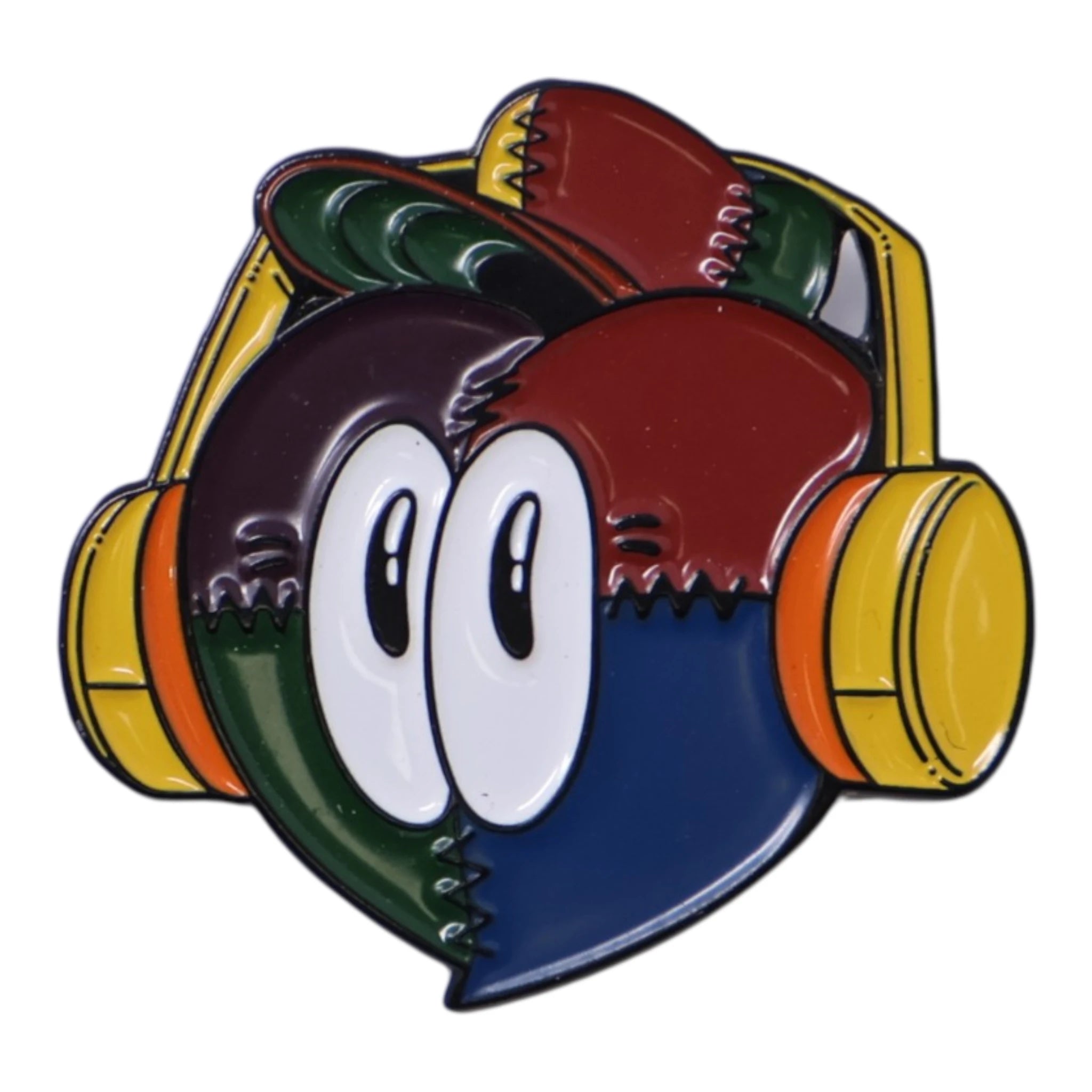Hatclub Multicolor Stitch Heart Graphic Pin