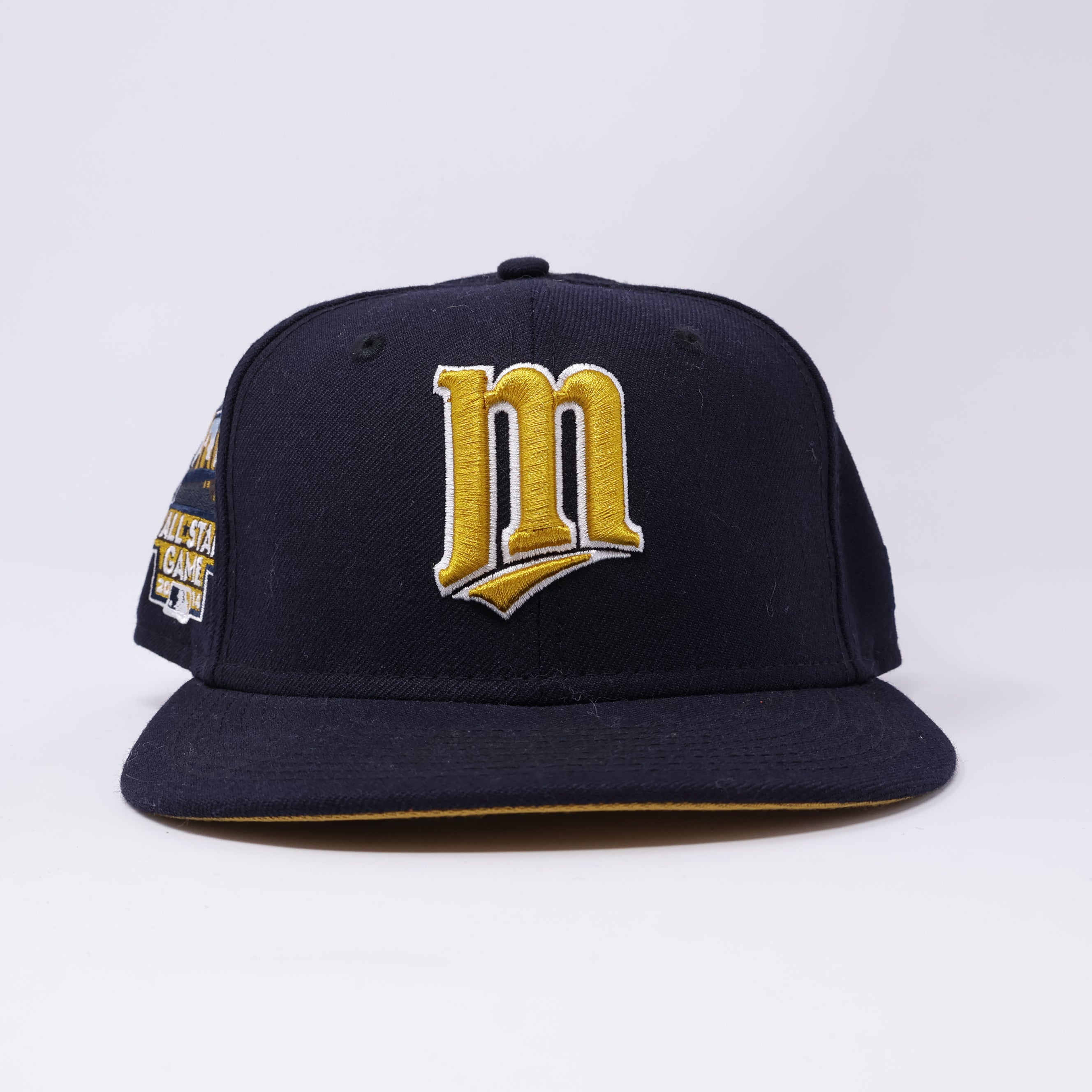 USED 1/4 Navy Milwuakee Brewers All Star Game 2014 59fifty New Era Fitted Hat Cap