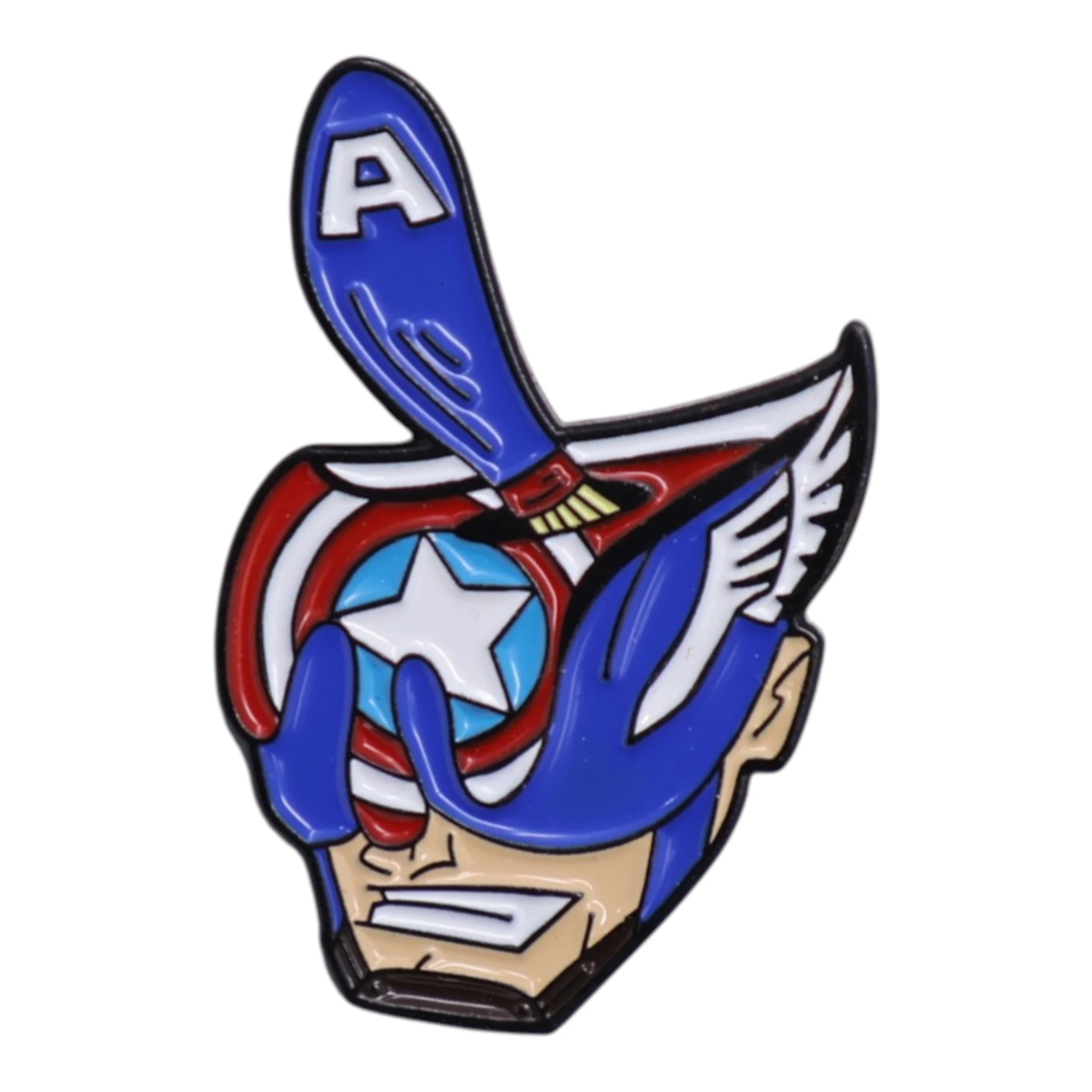 Captain America Bucket Umbrella Heights Graphic Pin