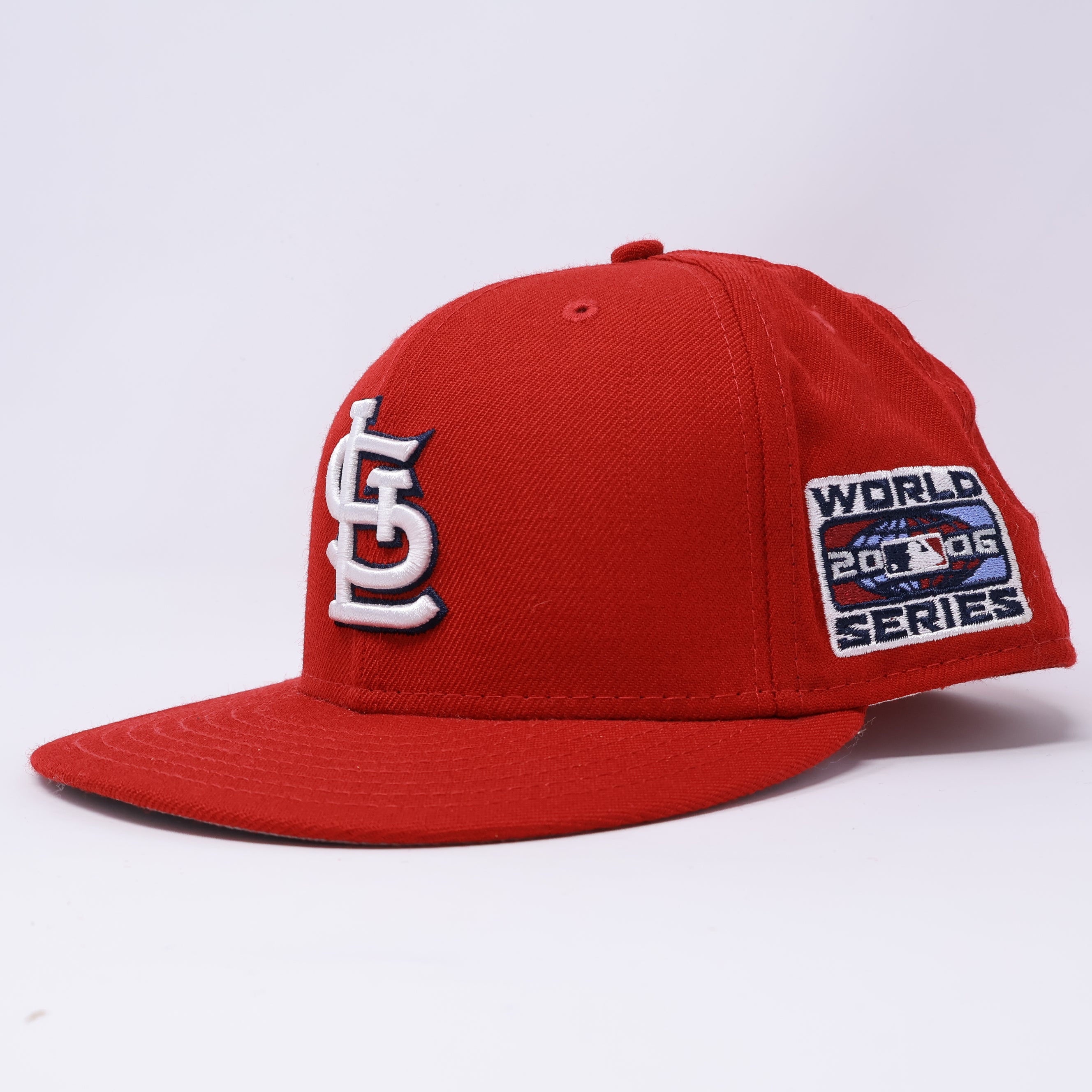 USED 1/4 Red St. Louis Cardinals 2006 World Series 59fifty New Era Fitted Hat Cap