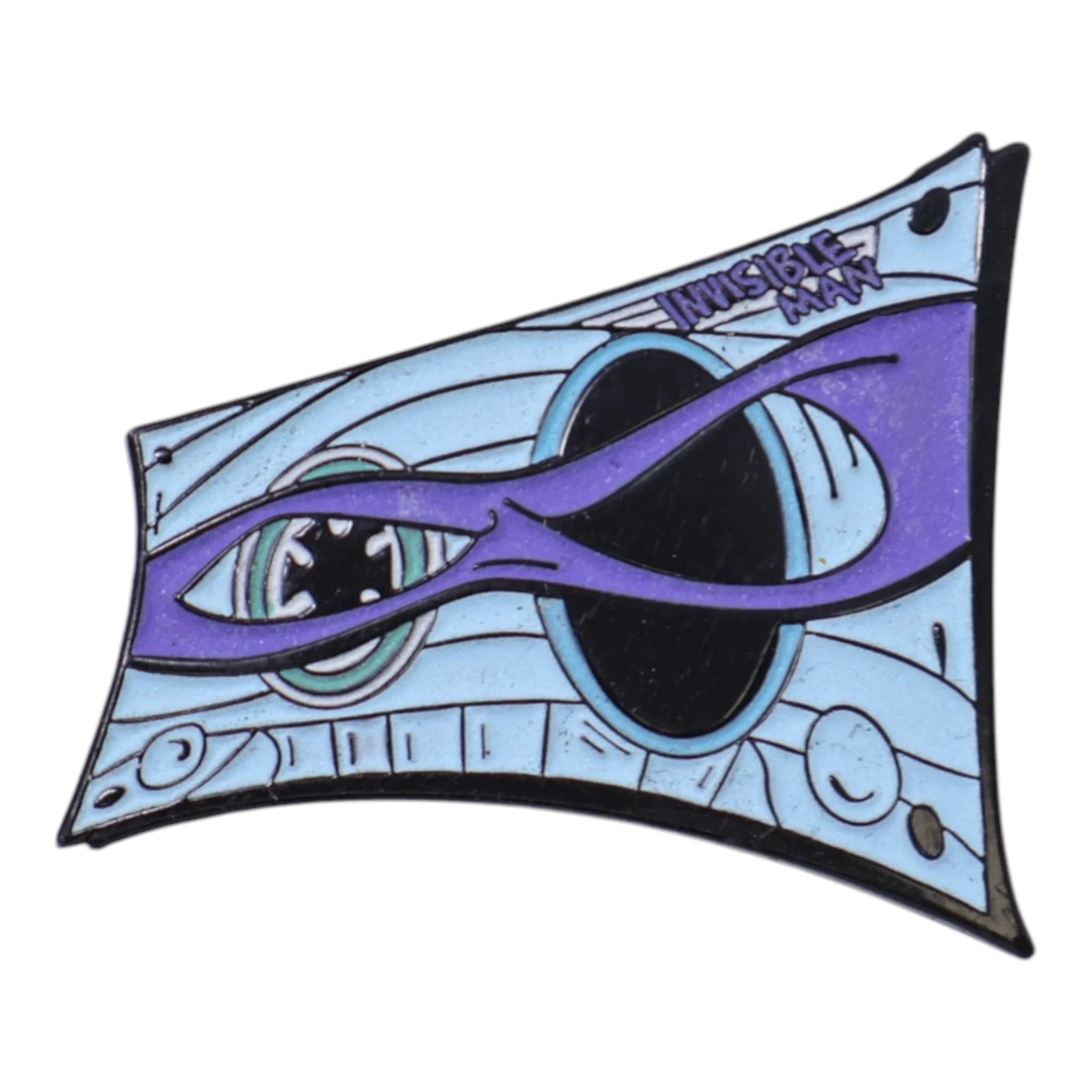 Umbrella Heights Invisible Donatello TMNT Casette Tape Graphic Pin