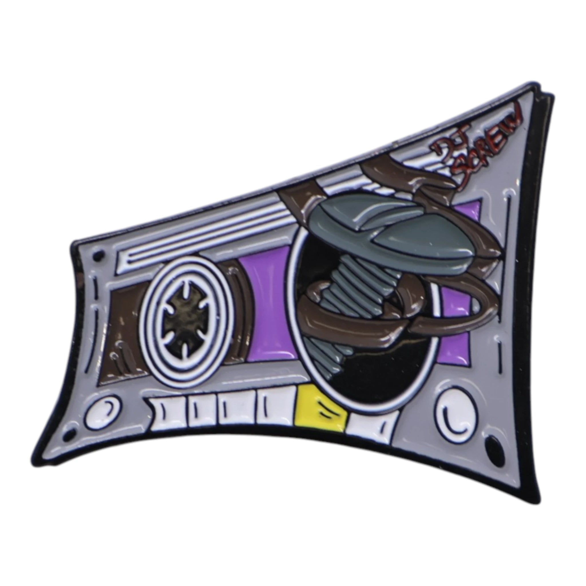 Umbrella Heights Screwed Lean Houston Casette Tape Graphic Pin