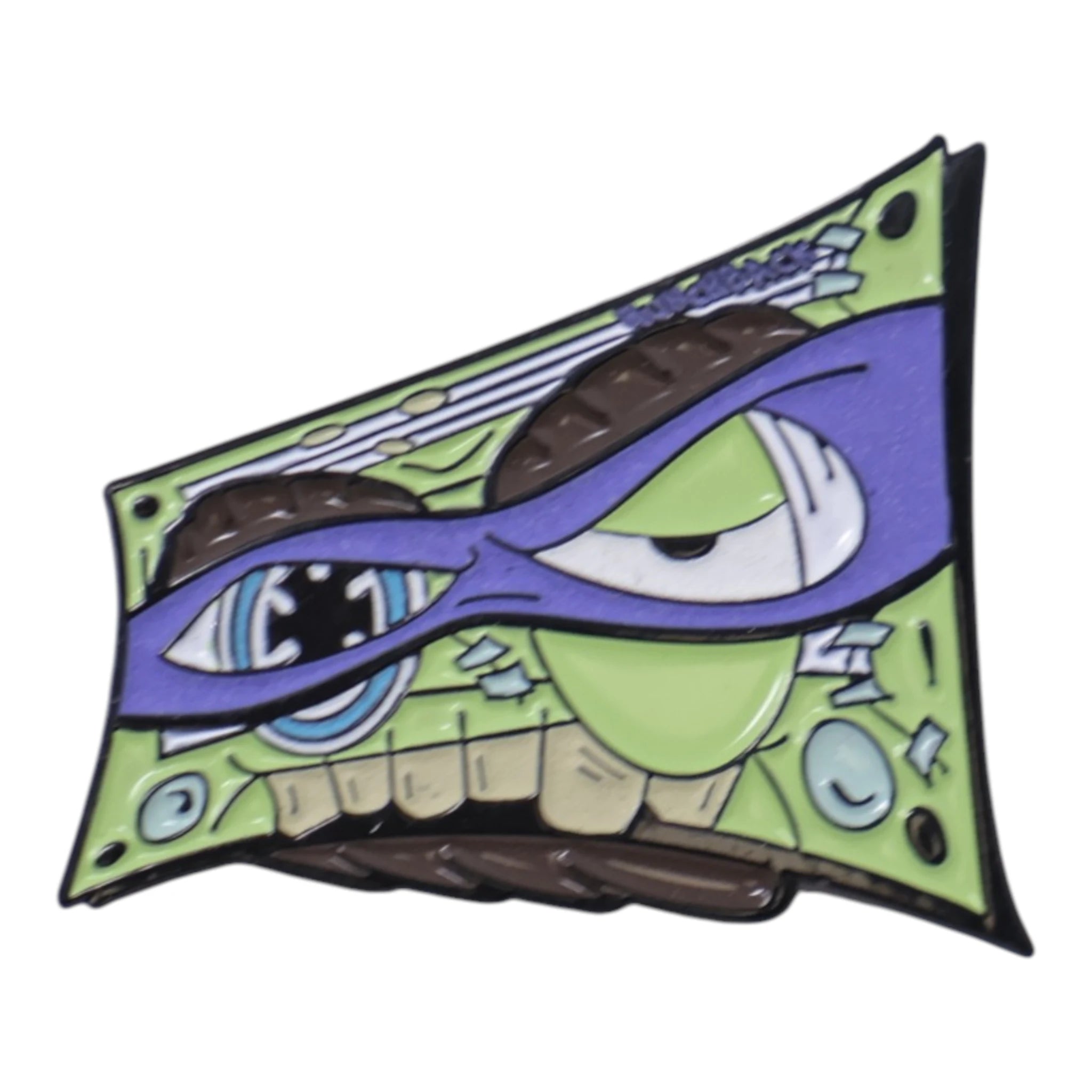 Umbrella Heights Hunchback Leo TMNT Casette Tape Graphic Pin