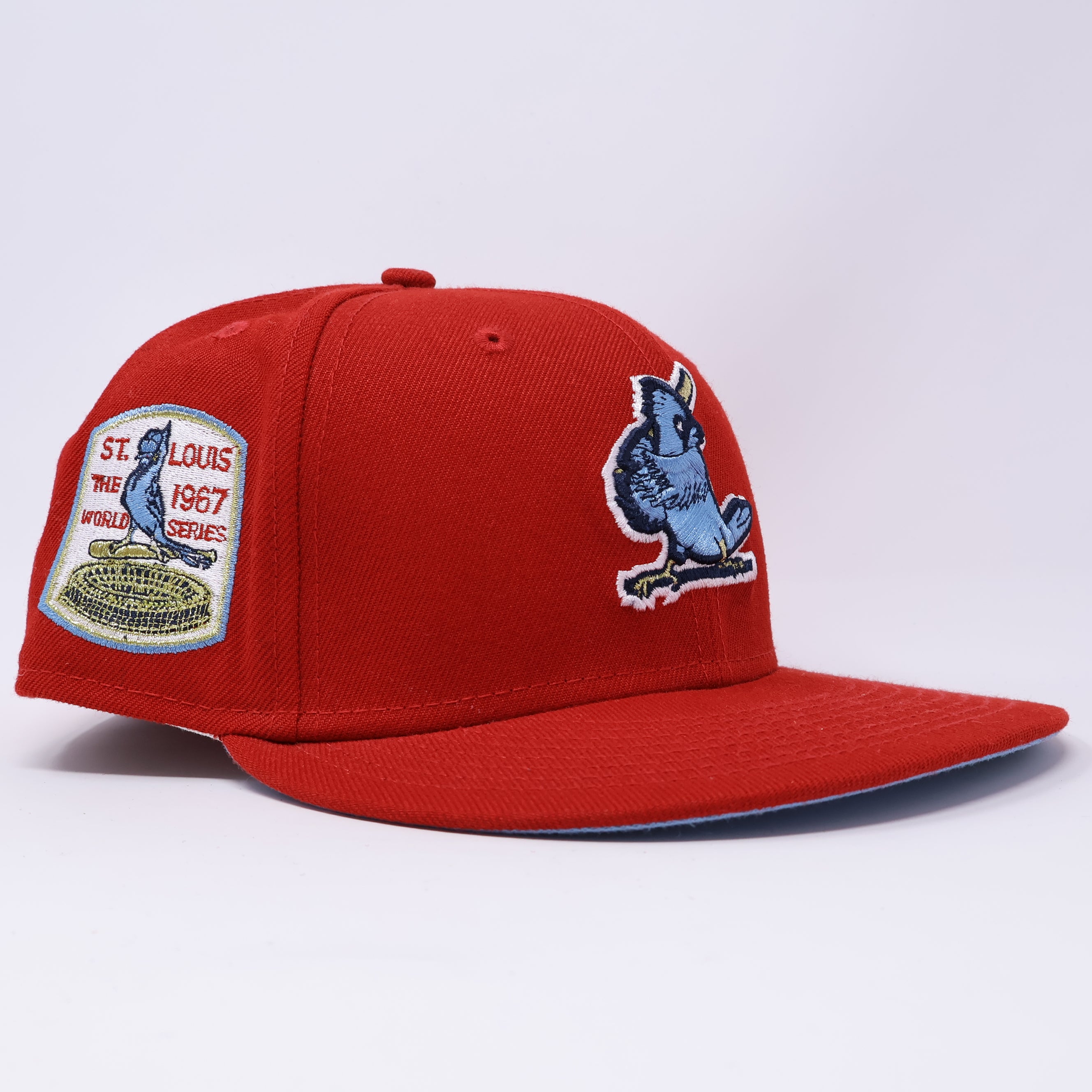 USED 1/4 Red St. Louis Cardinals 1967 World Series 59fifty New Era Fitted Hat Cap