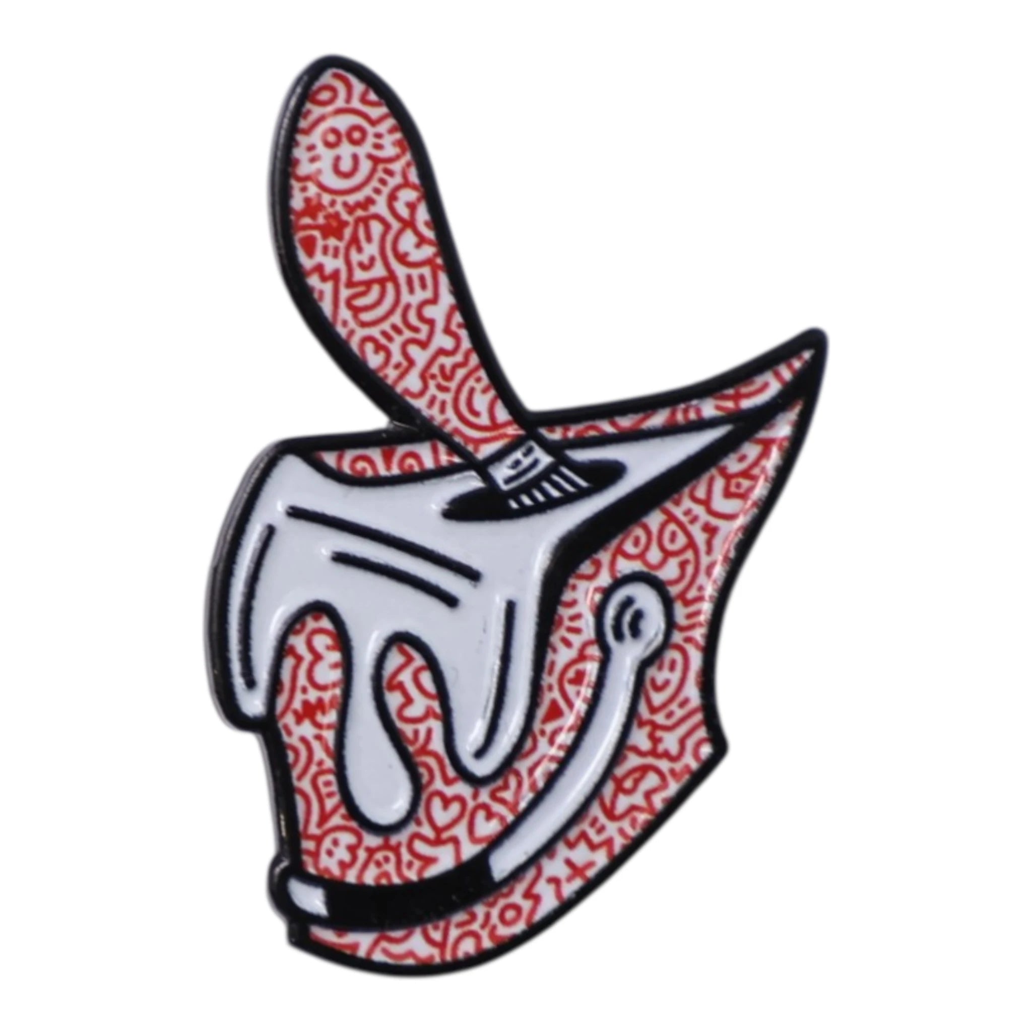 Umbrella Heights Red Pattern Drawings Paint Bucket Graphic Pin