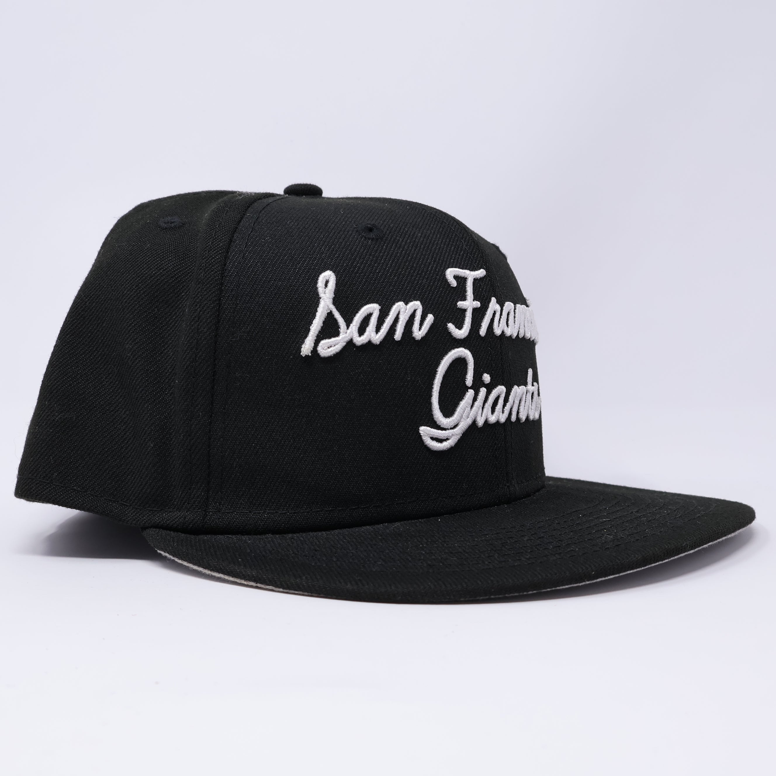 USED 3/8 Black San Francisco Giants Simple Clean Dope 59fifty New Era Fitted Hat Cap