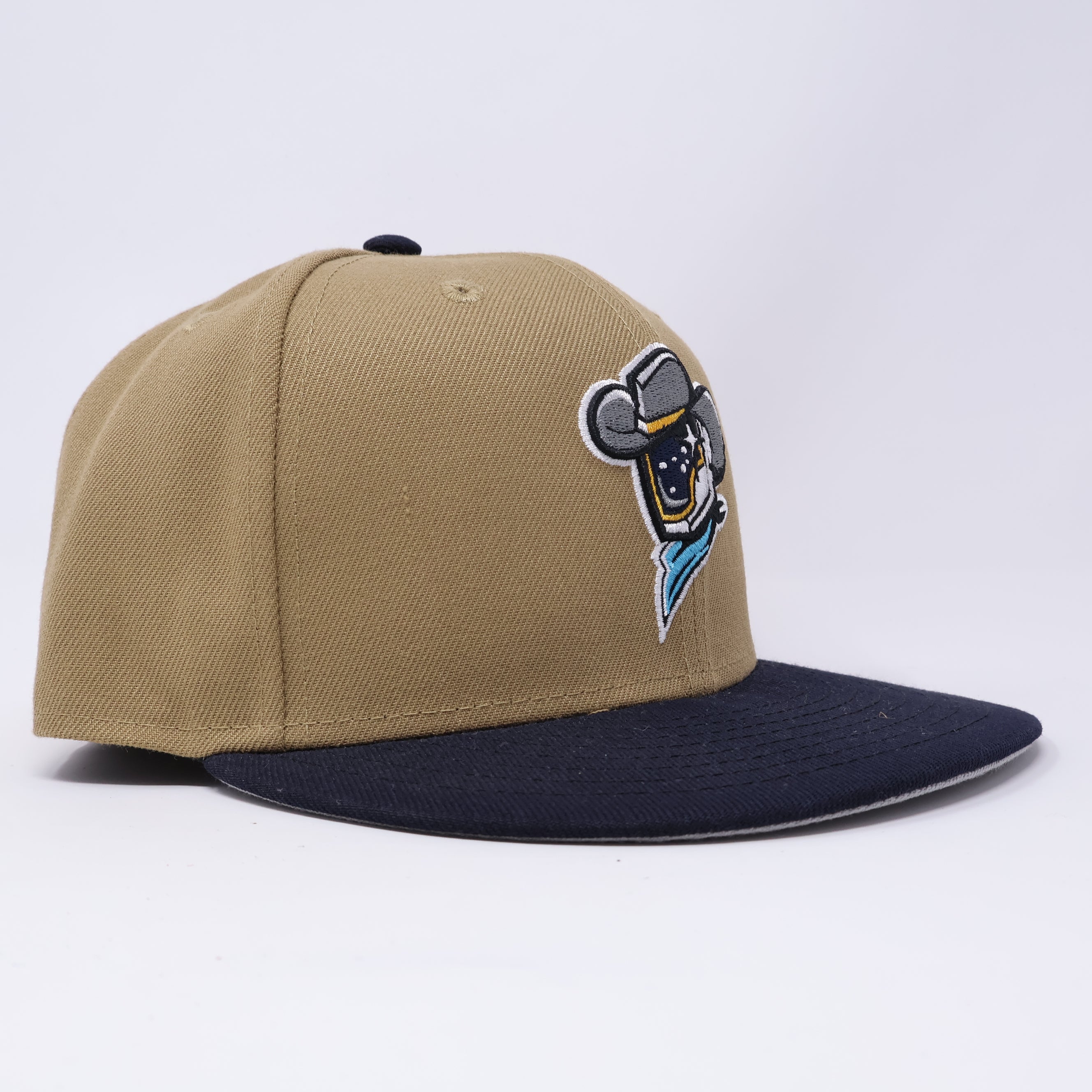 USED 3/8 Khaki Sugarland Spacecowboys Minor League 59fifty New Era Fitted Hat Cap