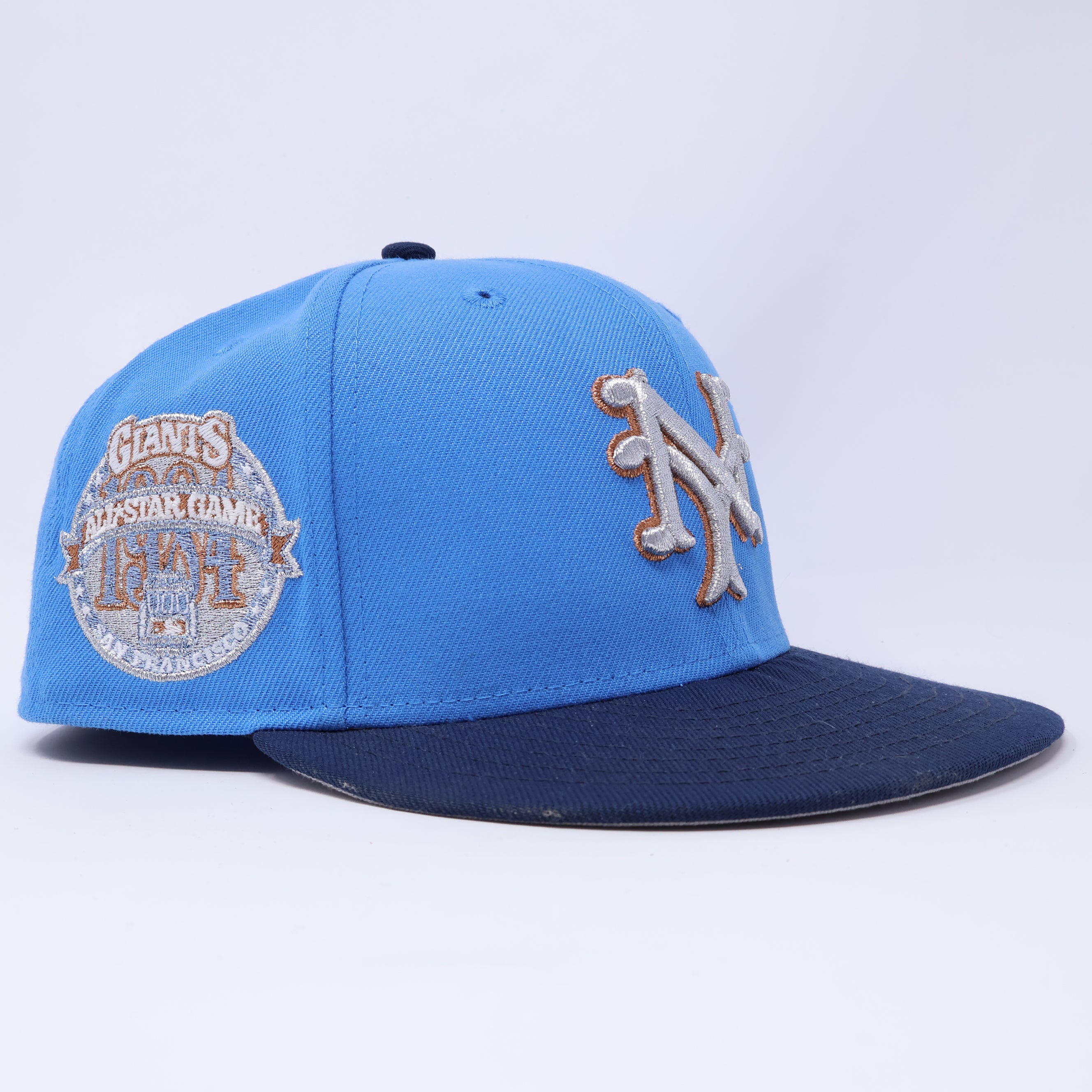 USED 3/8 Blue New York Giants 1984 All Star Game 59fifty New Era Fitted Hat Cap