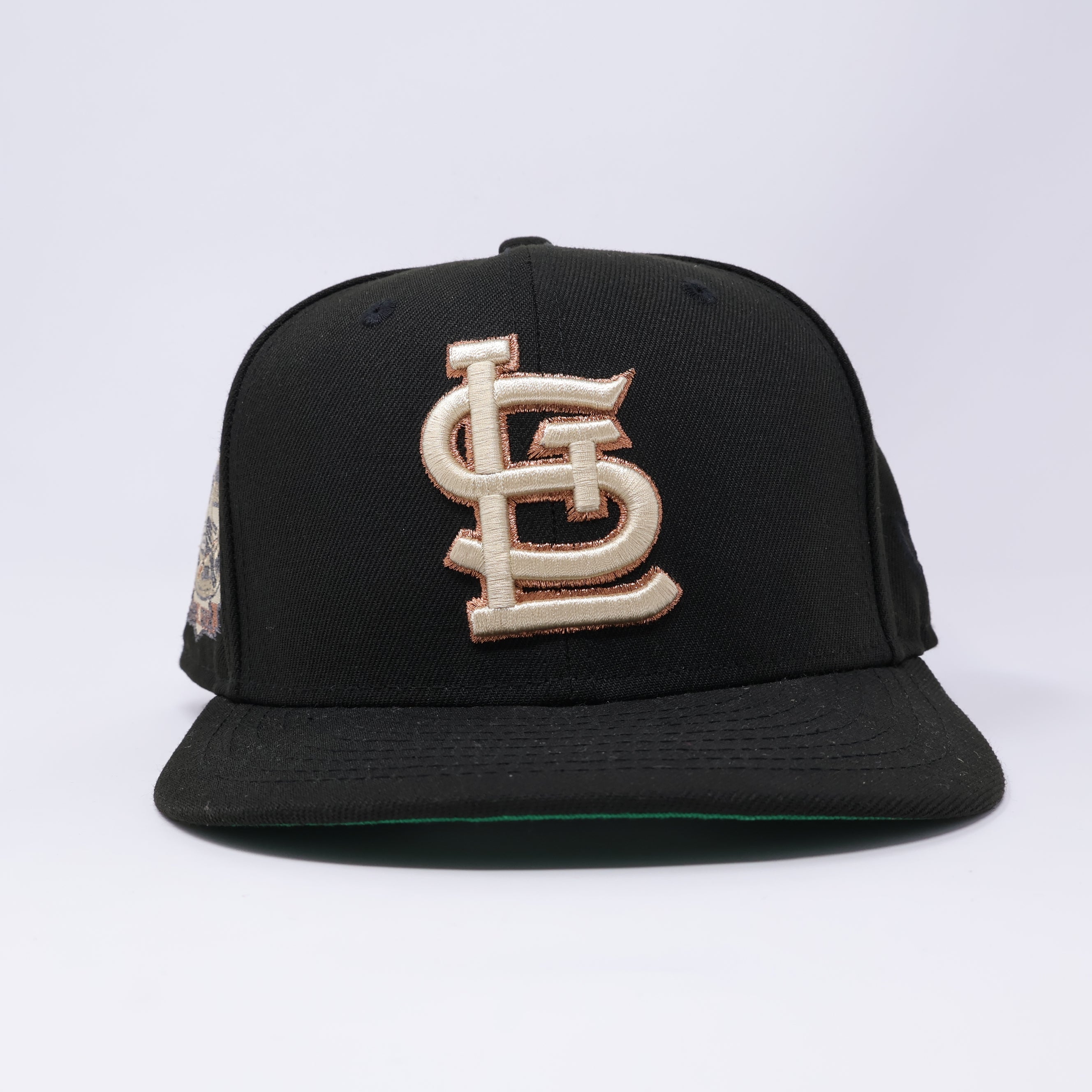 USED 3/8 Black St. Louis Cardinals Busch Stadium 59fifty New Era Fitted Hat Cap