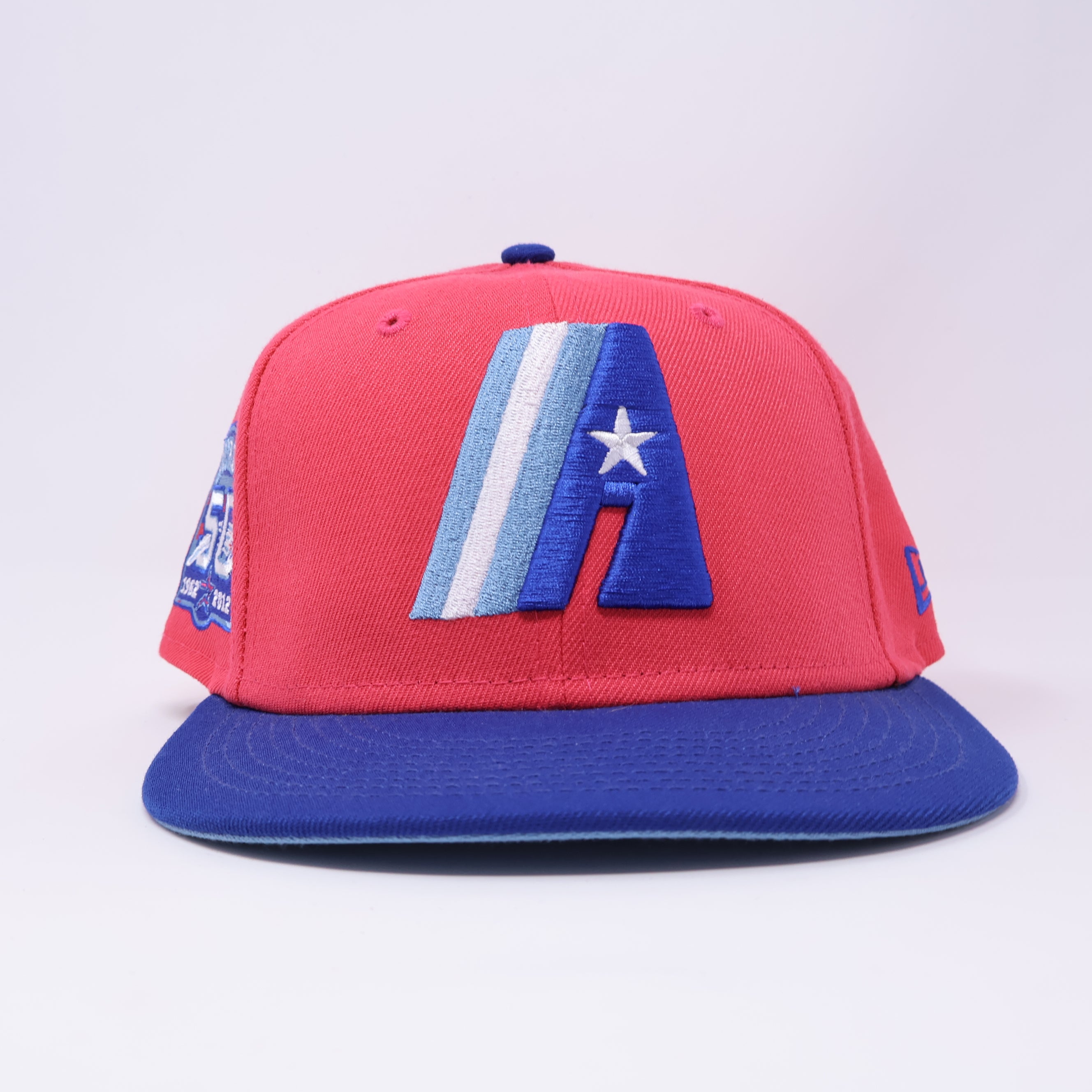 USED 3/8 Pink Houston Astros 50th Anniversary 59fifty New Era Fitted Hat Cap