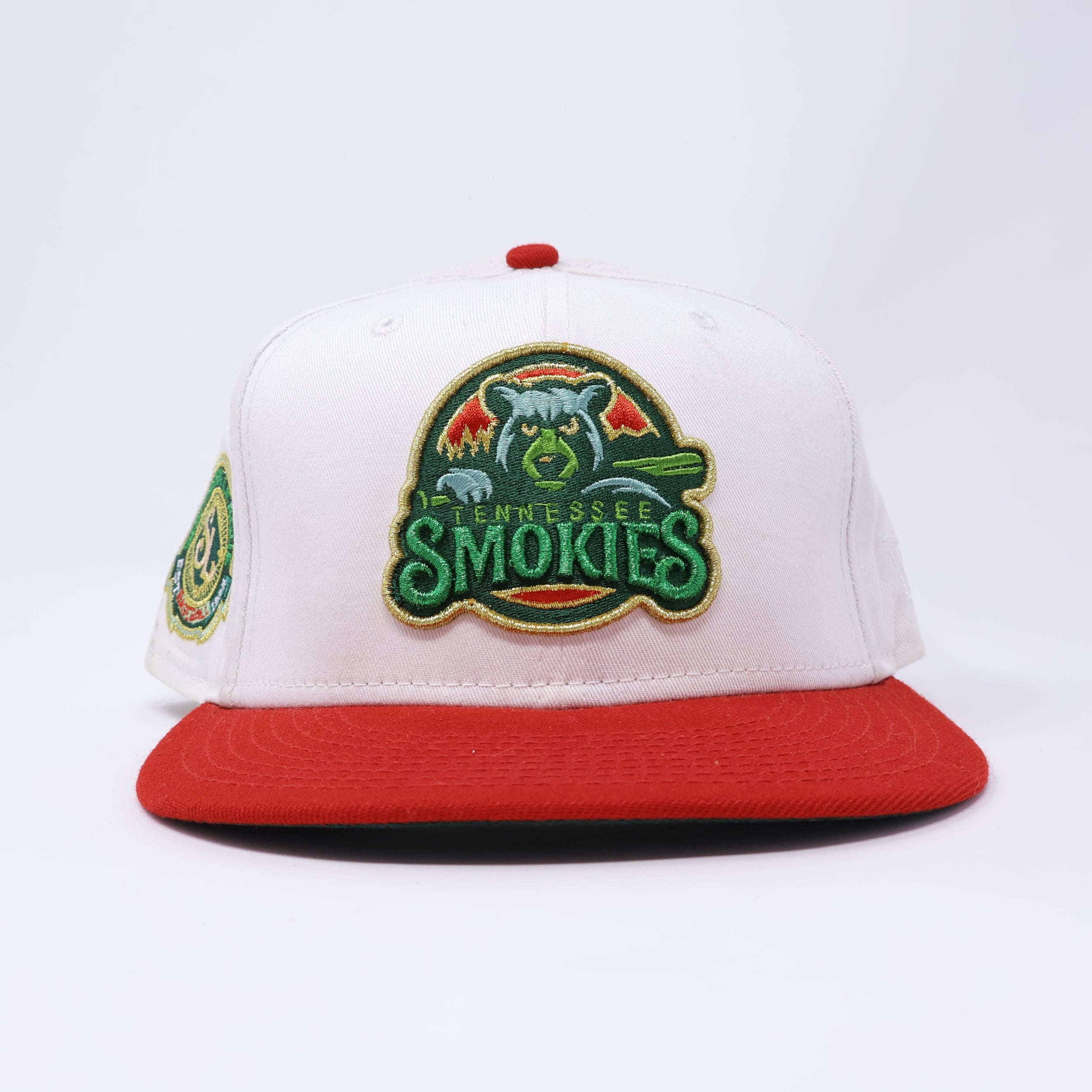 USED 3/8 White Tennessee Smokies Southern League 59FIFTY New Era Fitted Hat
