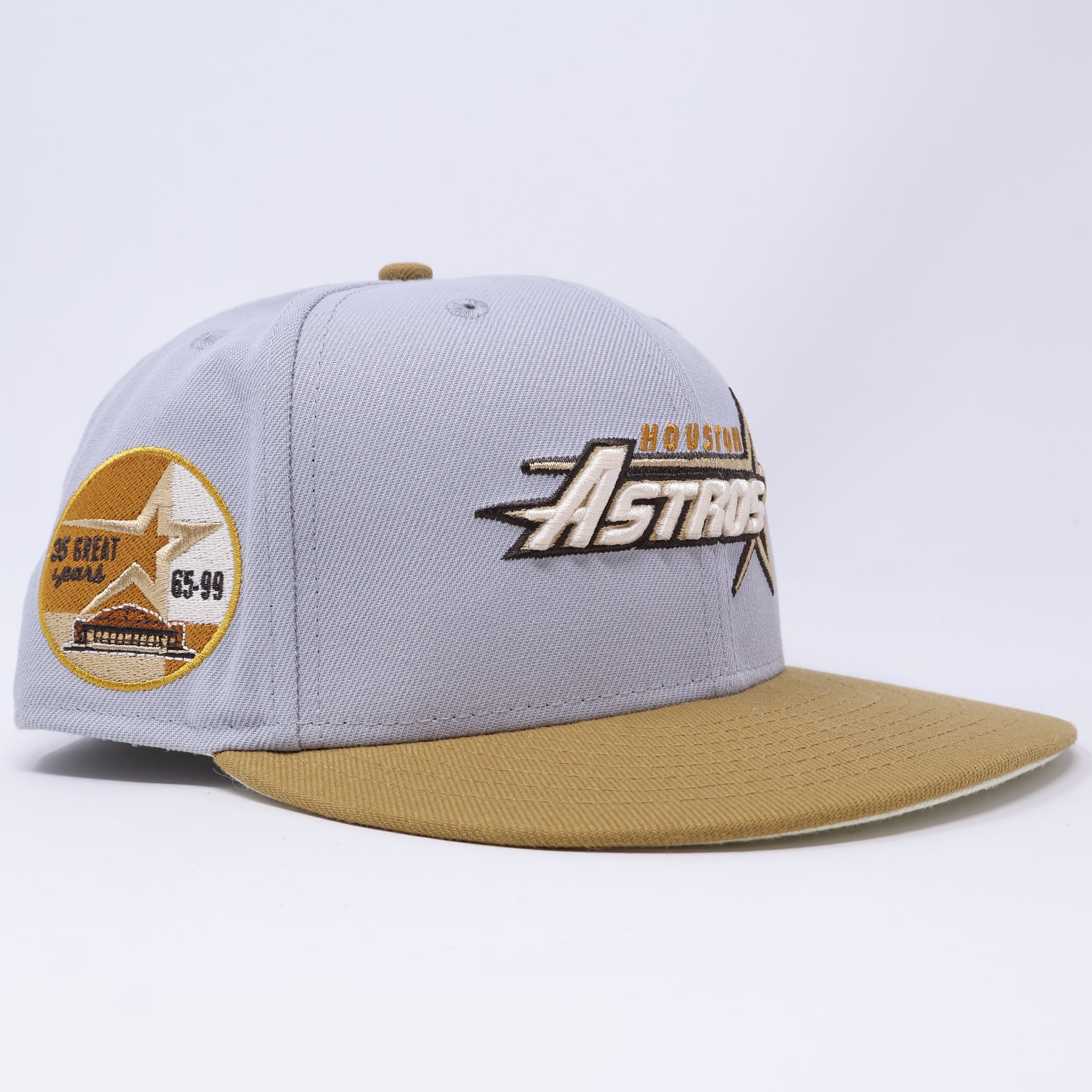 USED 3/8 Gray Houston Astros 35 Great Years 59fifty New Era Fitted Hat Cap