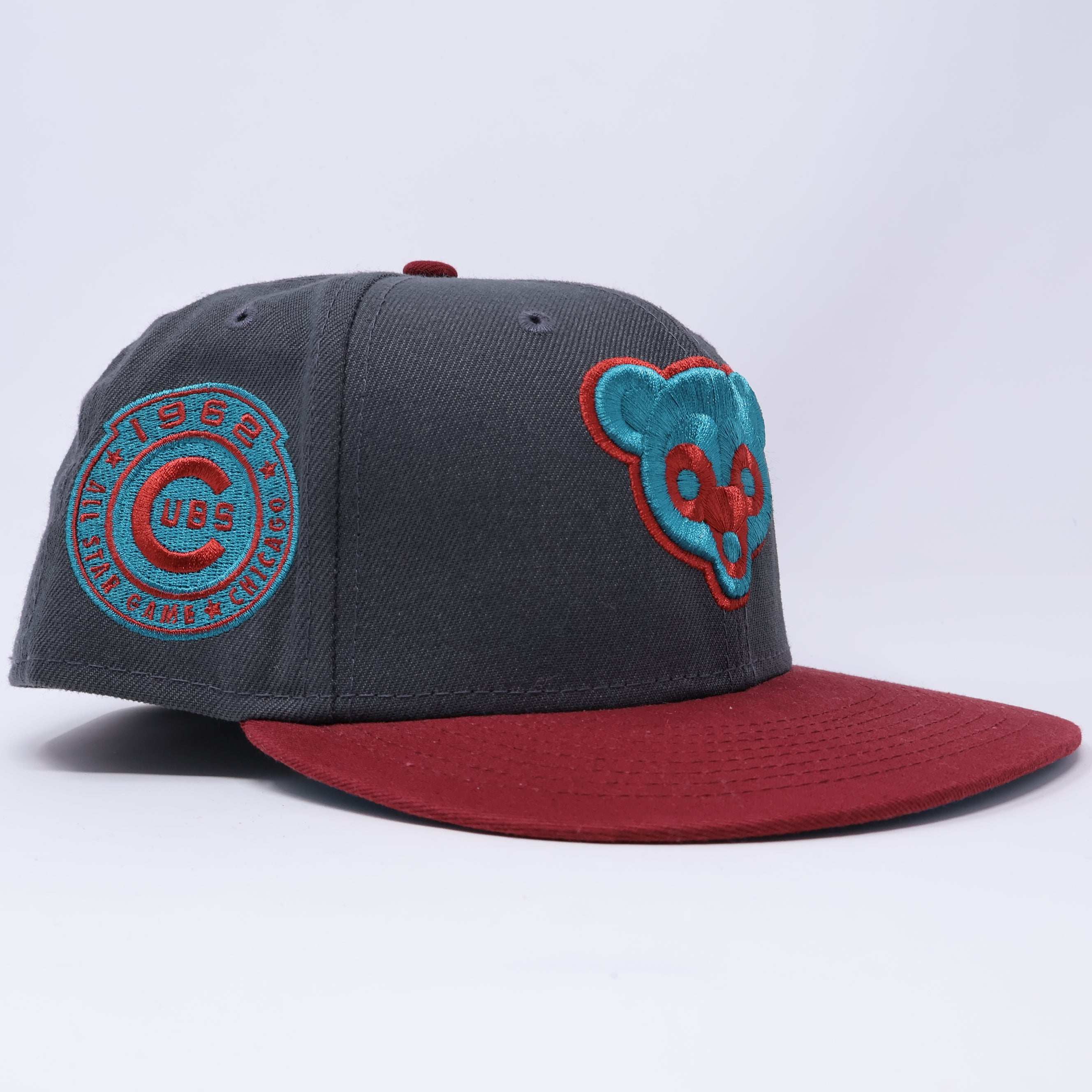 USED Gray Chicago Cubs 1962 All Star Game 59fifty New Era Fitted Hat Cap