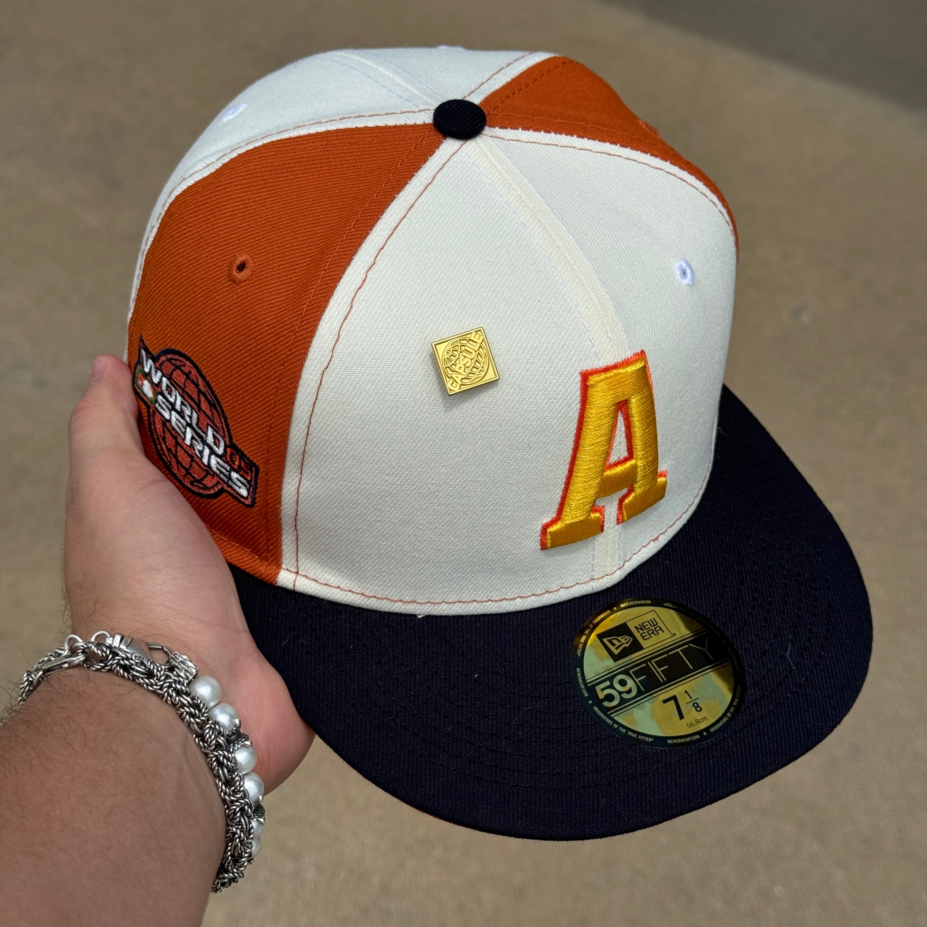 NEW 1/8 Orange Chrome Houston Astros 2005 World Series 59FIFTY New Era Fitted Hat