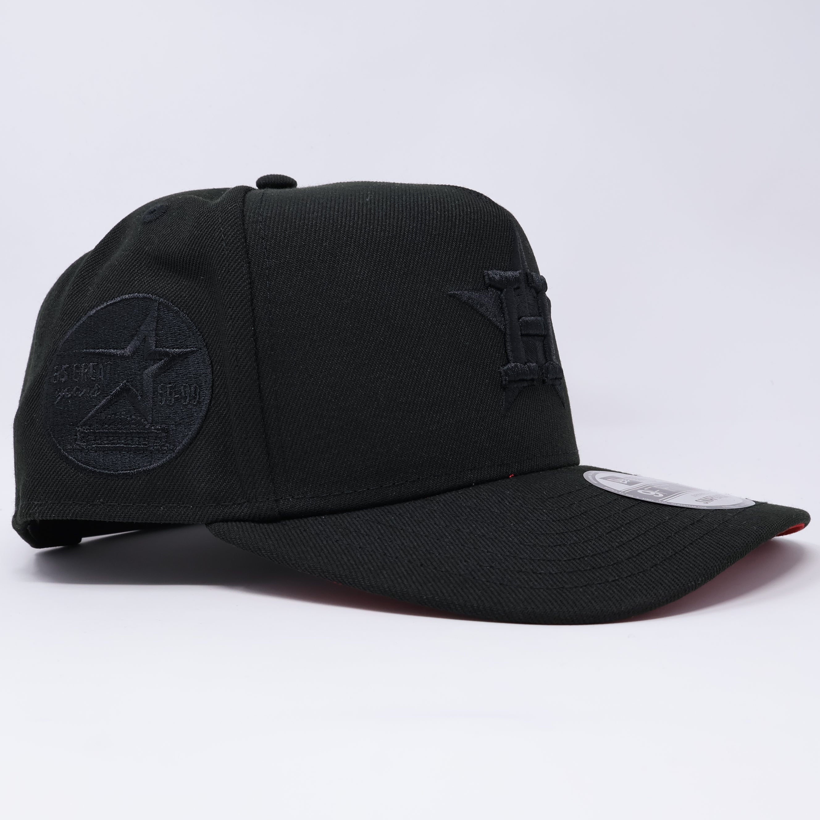 NWT Black Houston Astros 35 Great Years 9Fifty A-Frame New Era Adjustable Snapback Hat 5 Panel