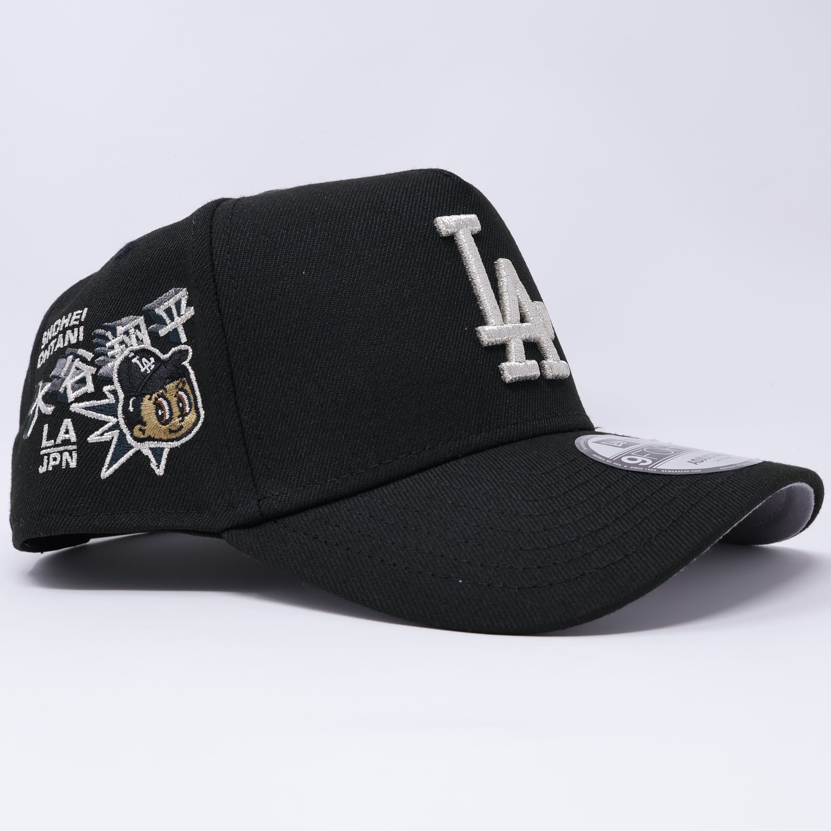 NWT Black Los Angeles Dodgers Shohei Ohtani 9Forty A-Frame New Era Adjustable Snapback Hat 5 Panel