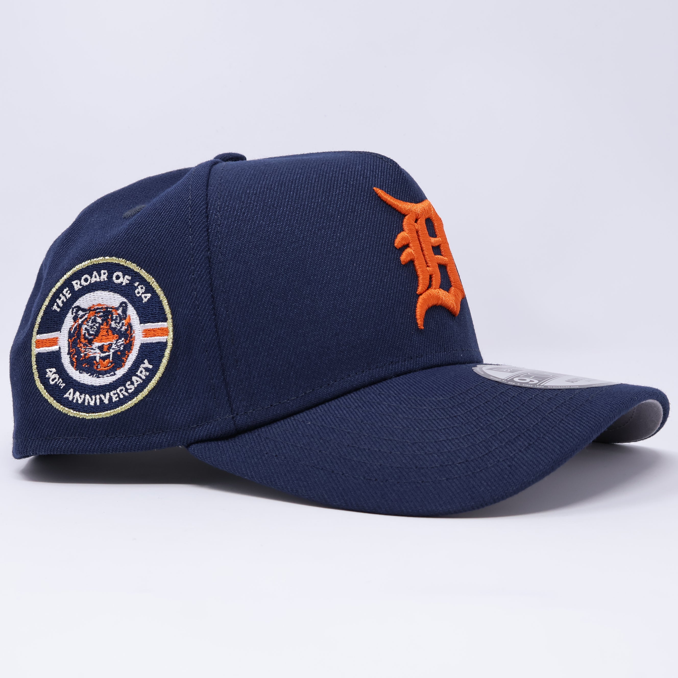 NWT Navy Detroit Tigers 40th Anniversary 9Forty A-Frame New Era Adjustable Snapback Hat 5 Panel