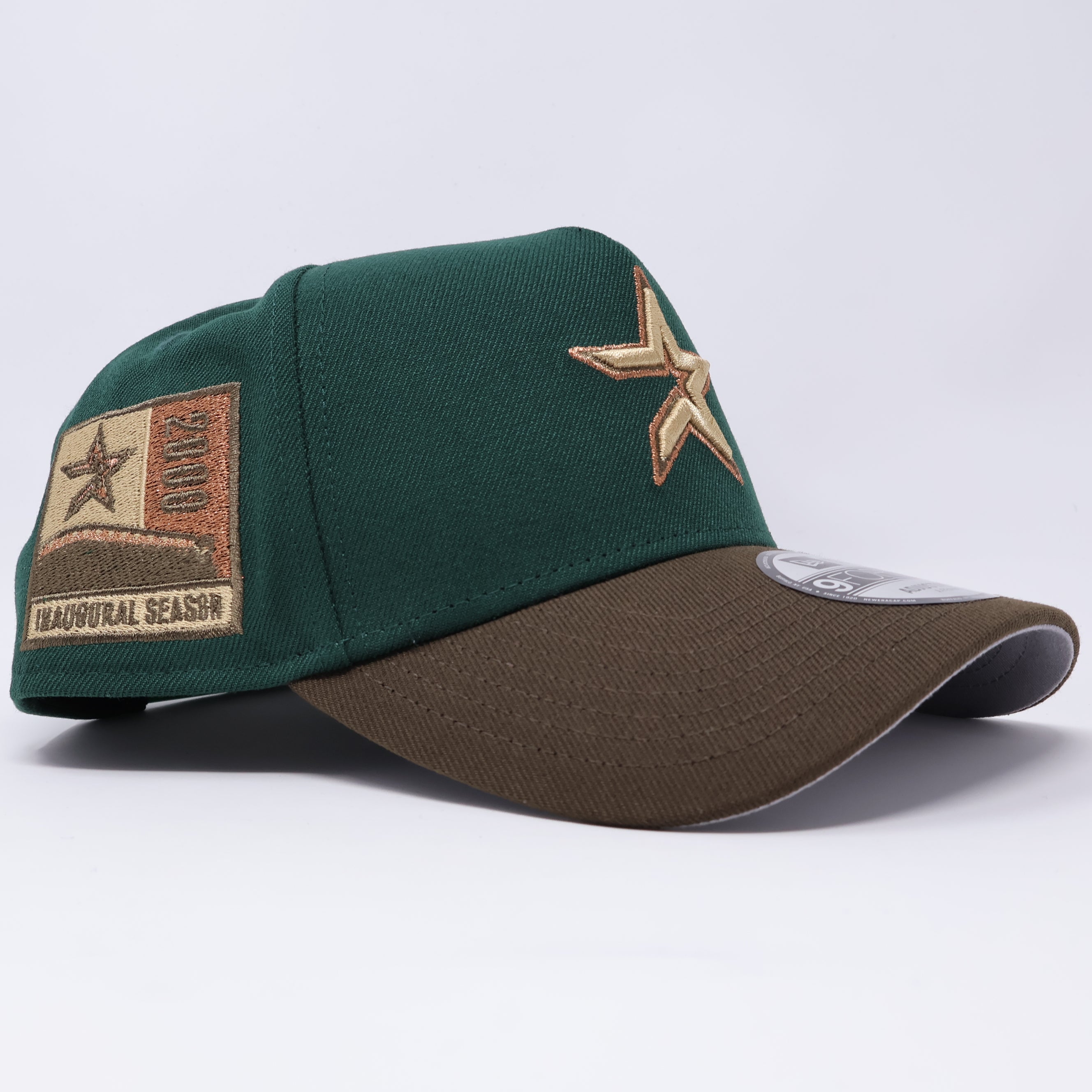 NWT Green Houston Astros 2000 Inaugural 9Forty A-Frame New Era Adjustable Snapback Hat 5 Panel