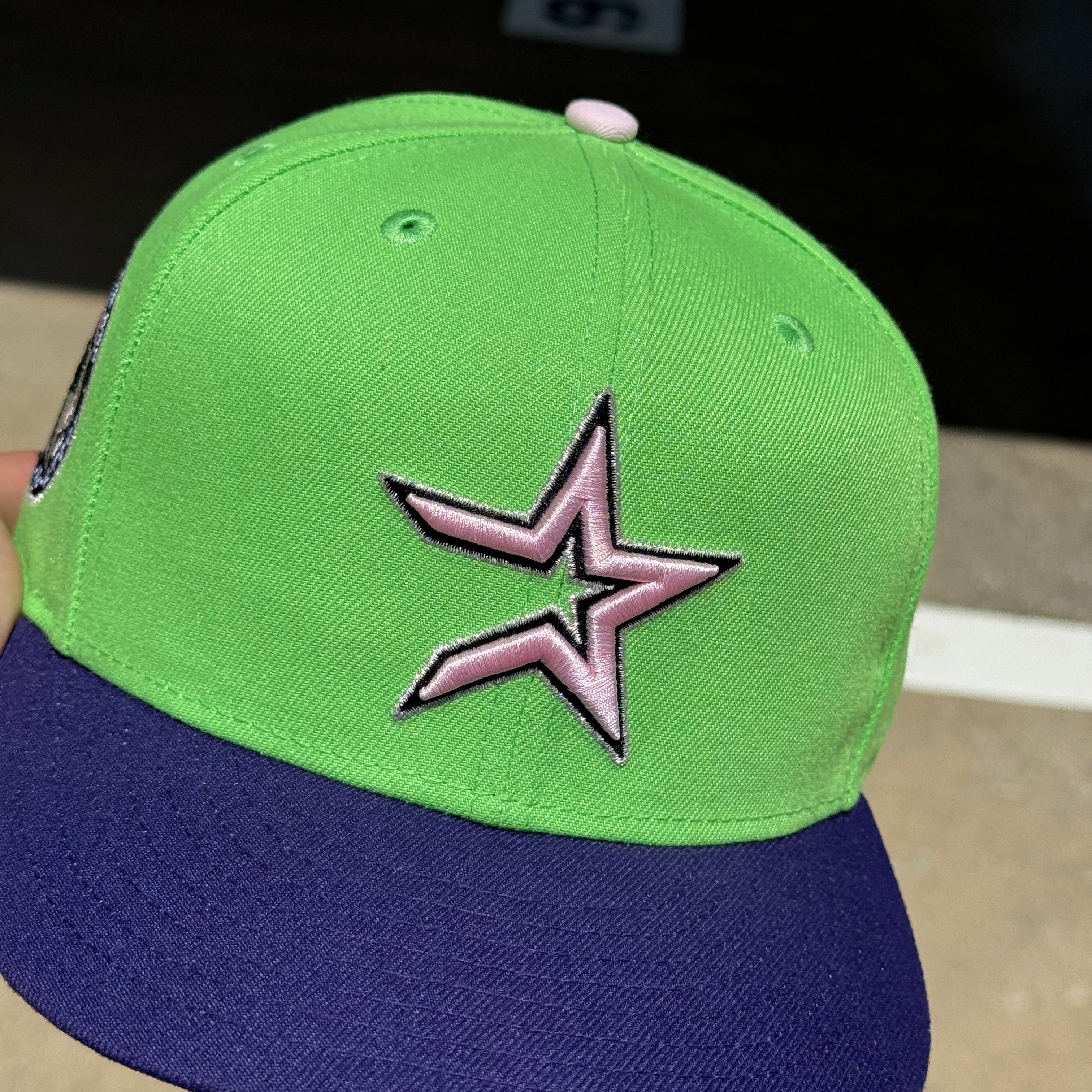 USED 1/8 Green Houston Astros Celebrating 40 Years 59FIFTY New Era Fitted Hat