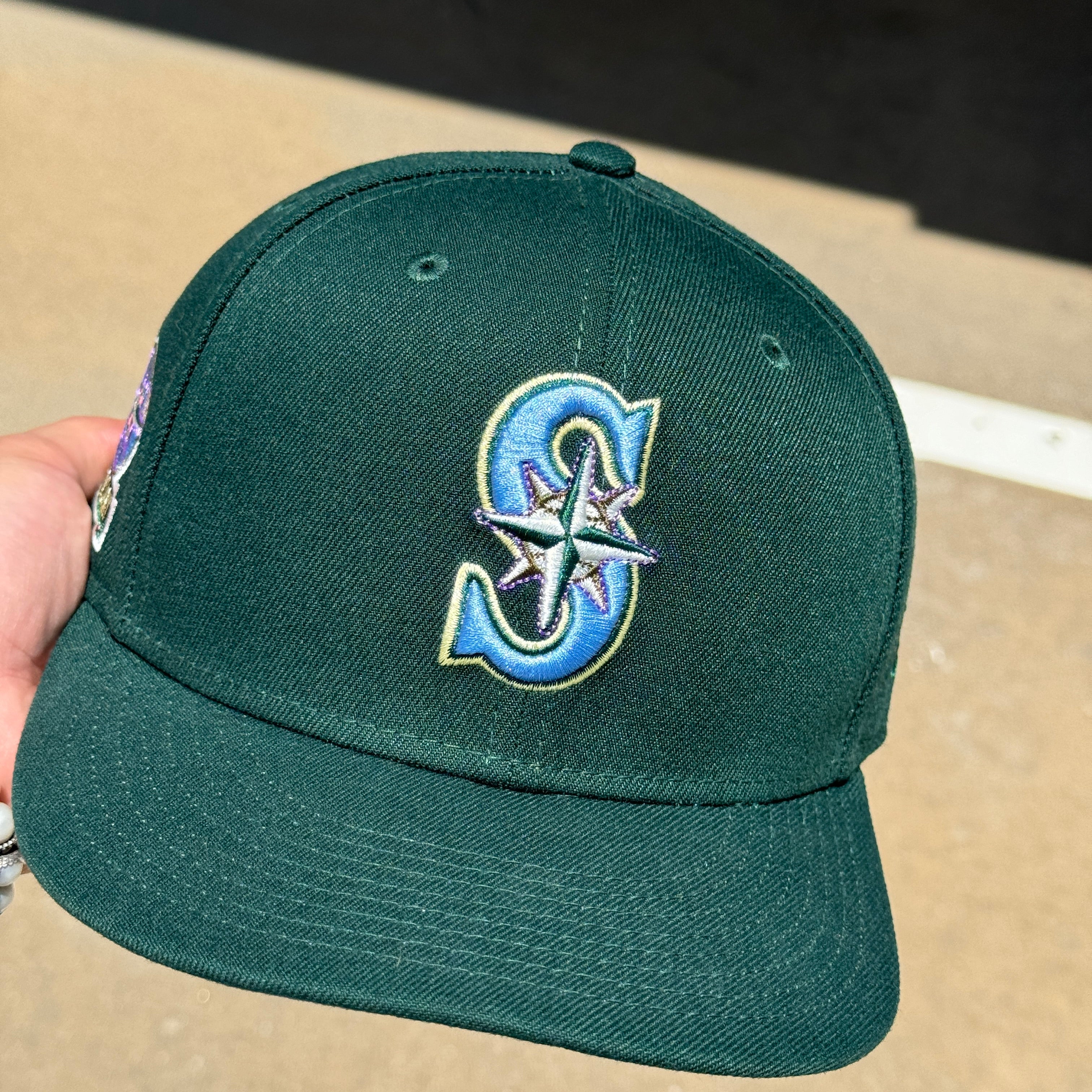 USED 1/8 Green Seattle Mariners 20th Anniversary MLB 59FIFTY New Era Fitted Hat