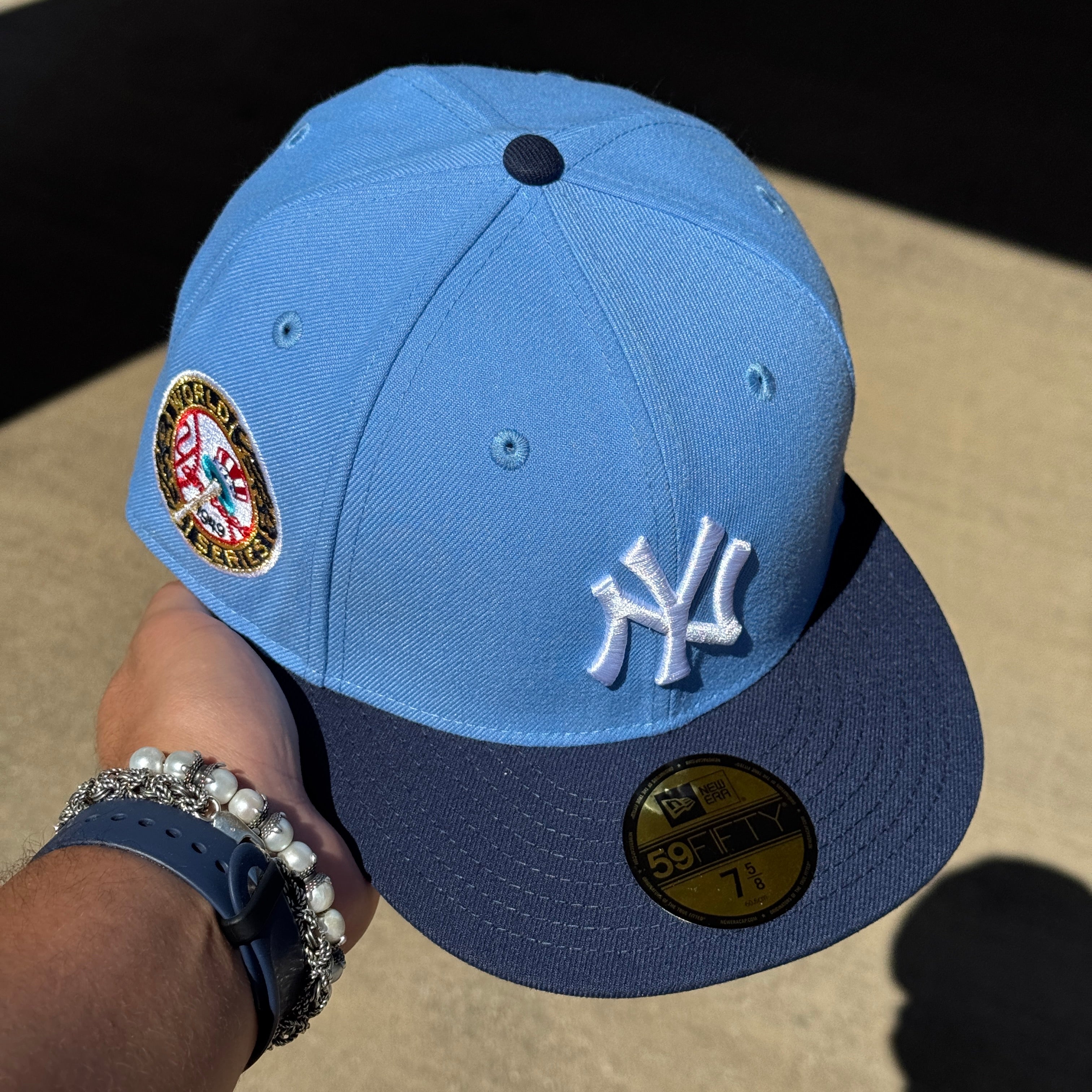 NWT 5/8 Blue New York Yankees 1949 World Series 59fifty New Era Fitted Hat Cap