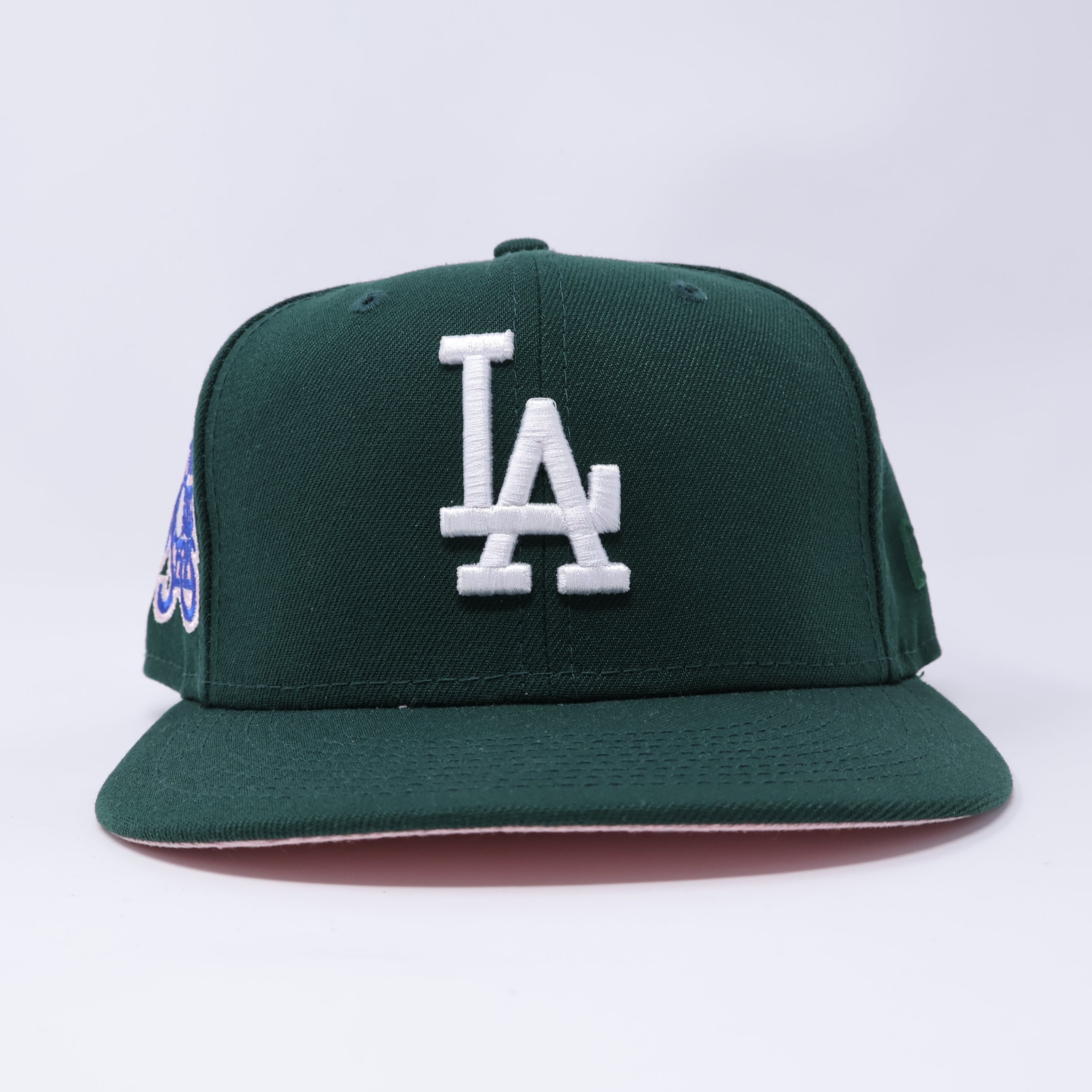 USED 1/2 Green Los Angeles Dodgers 75th World Series 59fifty New Era Fitted Hat Cap